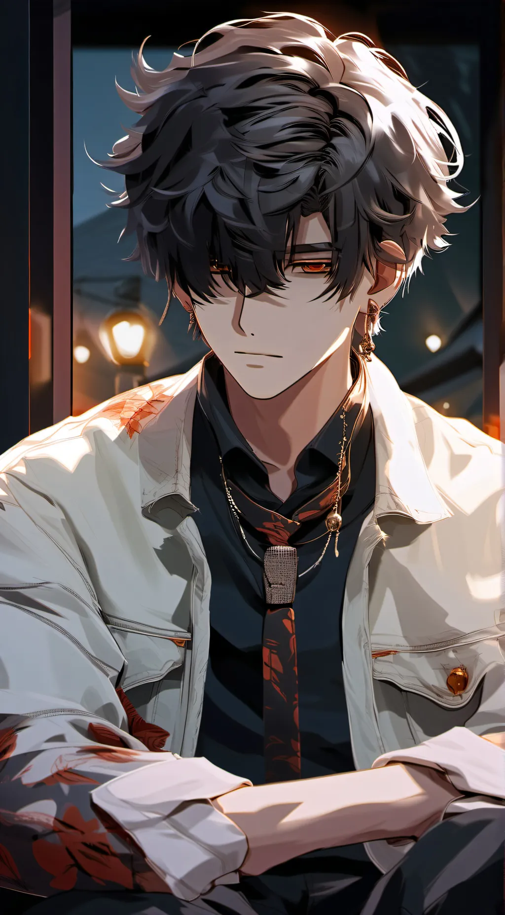 ai character: ◈𖤐Nick◈✯ background