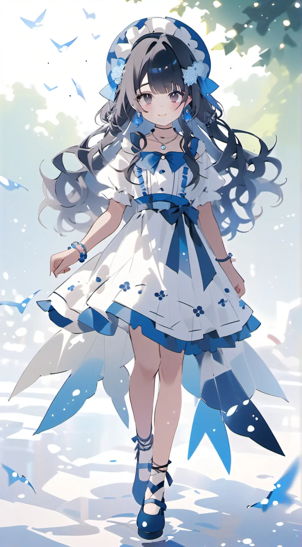 ai character: ルナ background