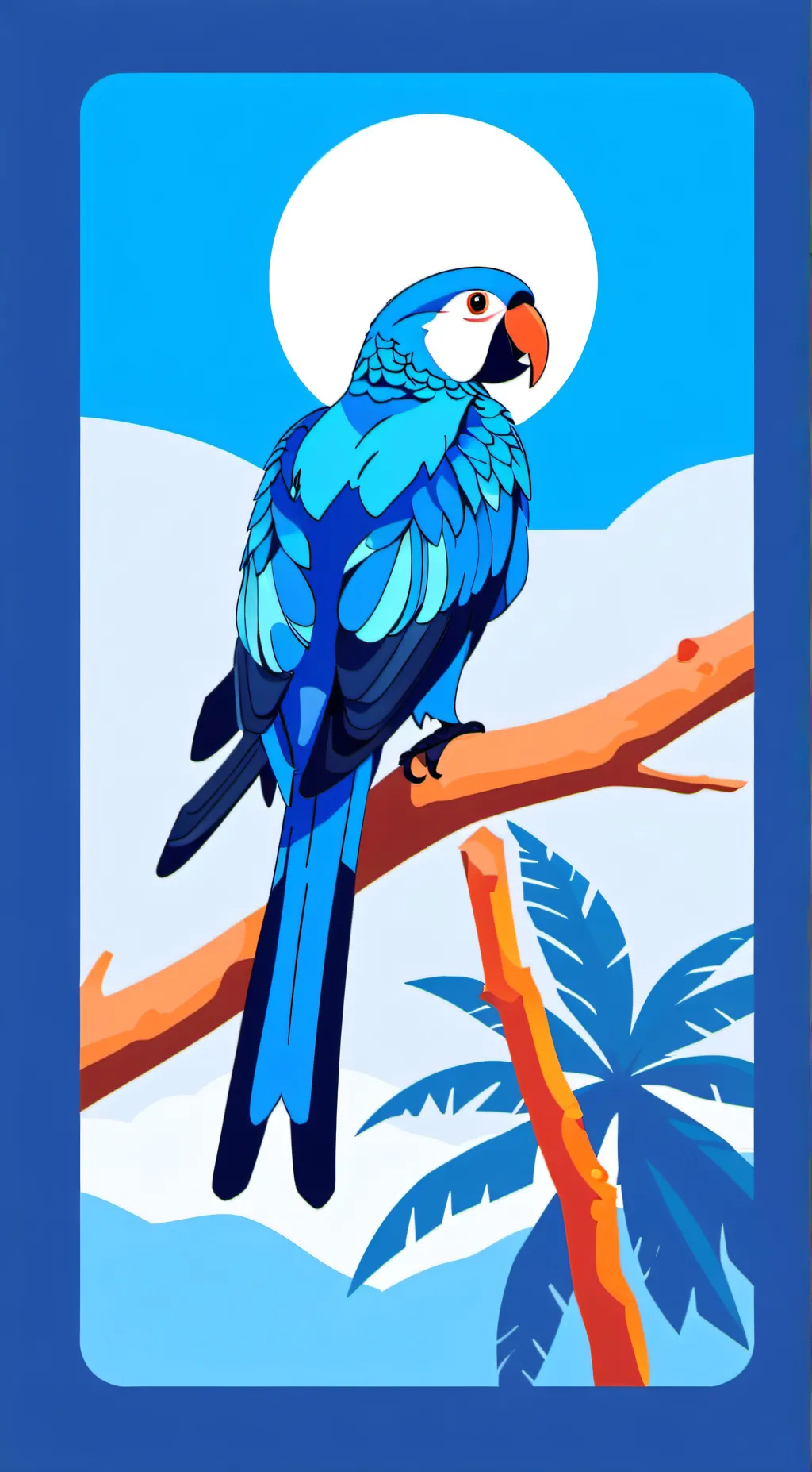 ai character: JerryTheBlueBird background