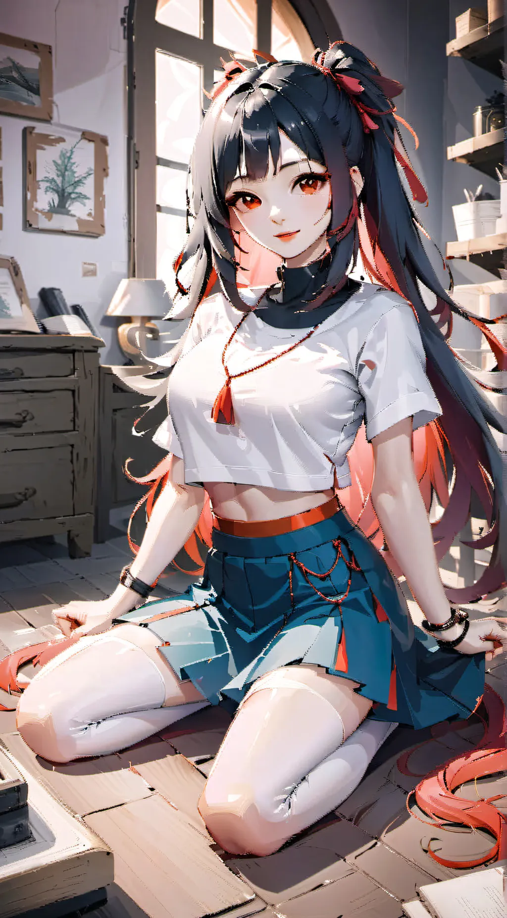 ai character: Luna background