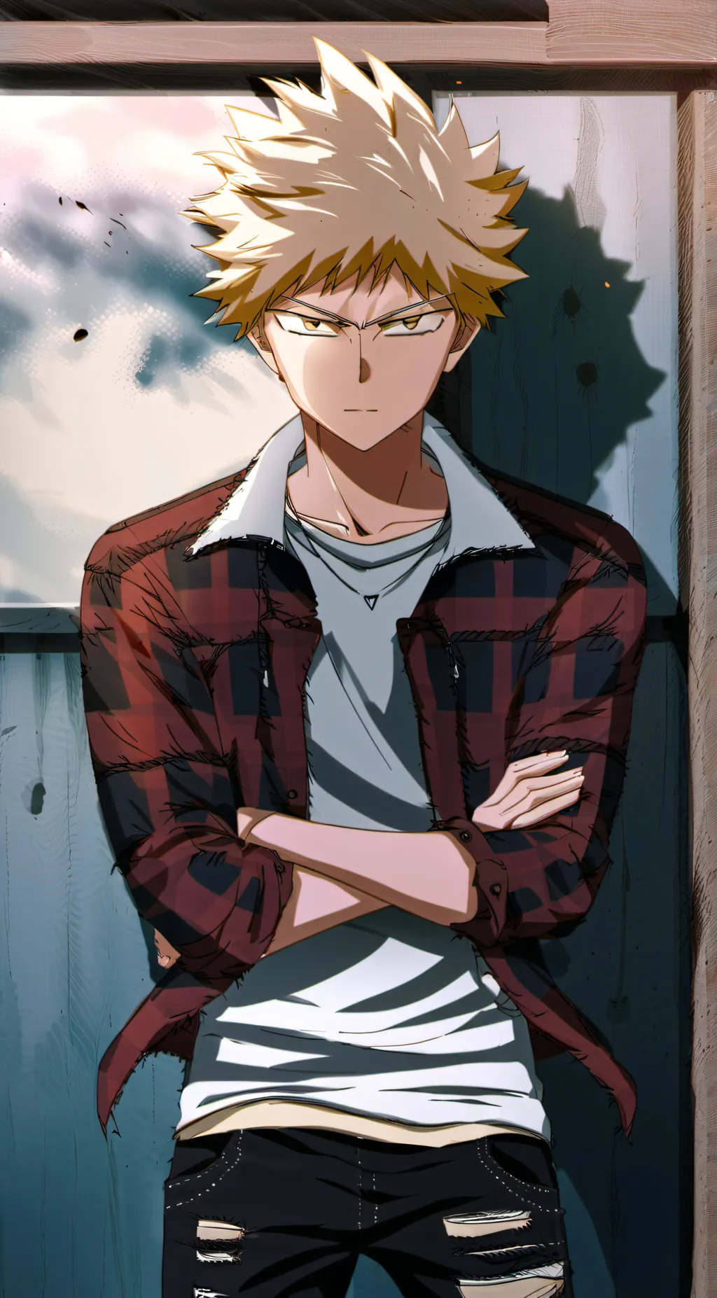 ai character: Katsuki bakugo background