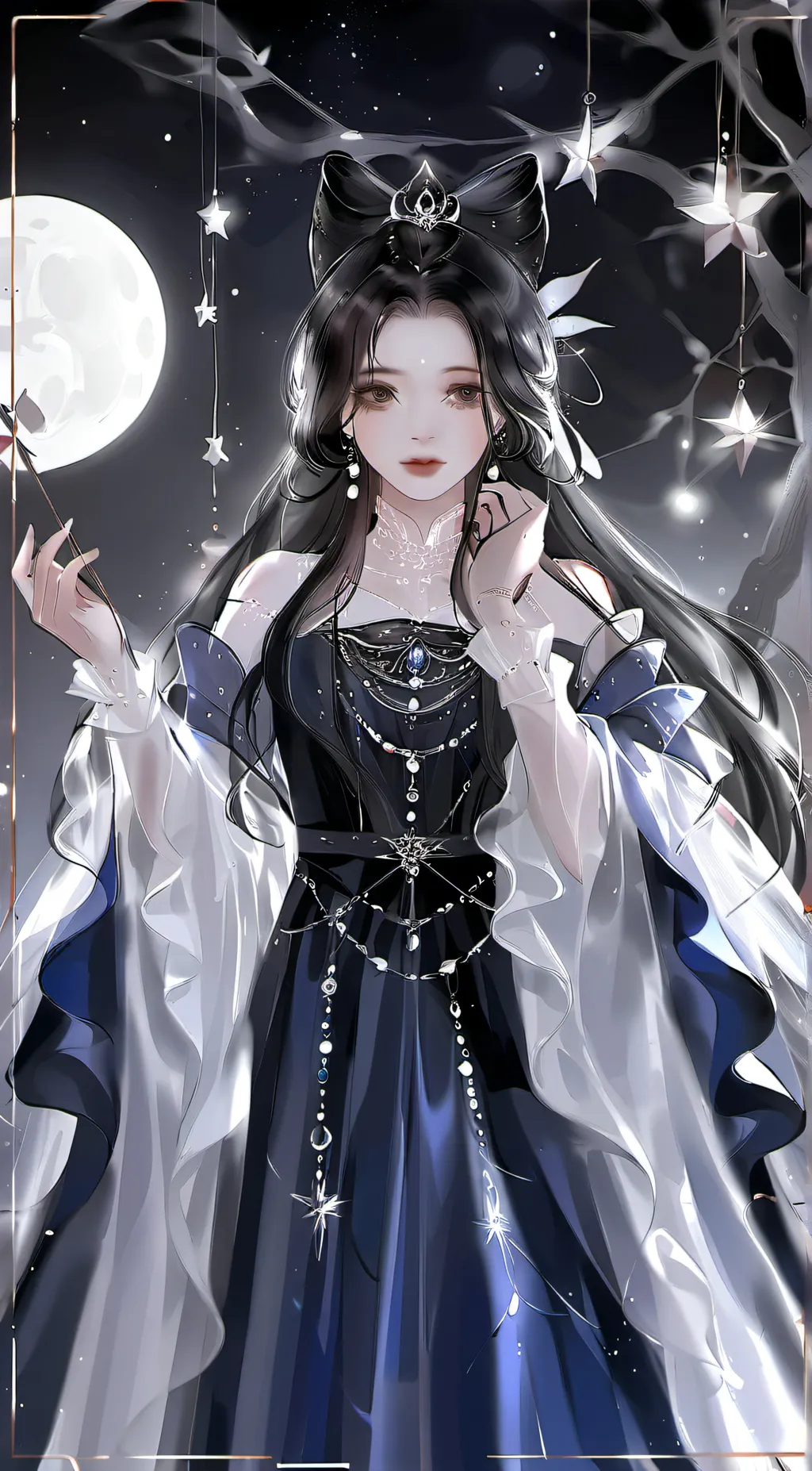 ai character: Luna background