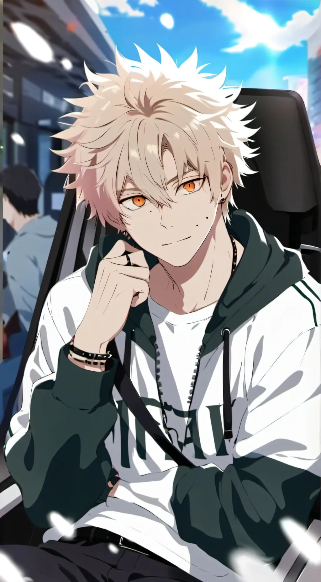 ai character: bakugo (mha) background