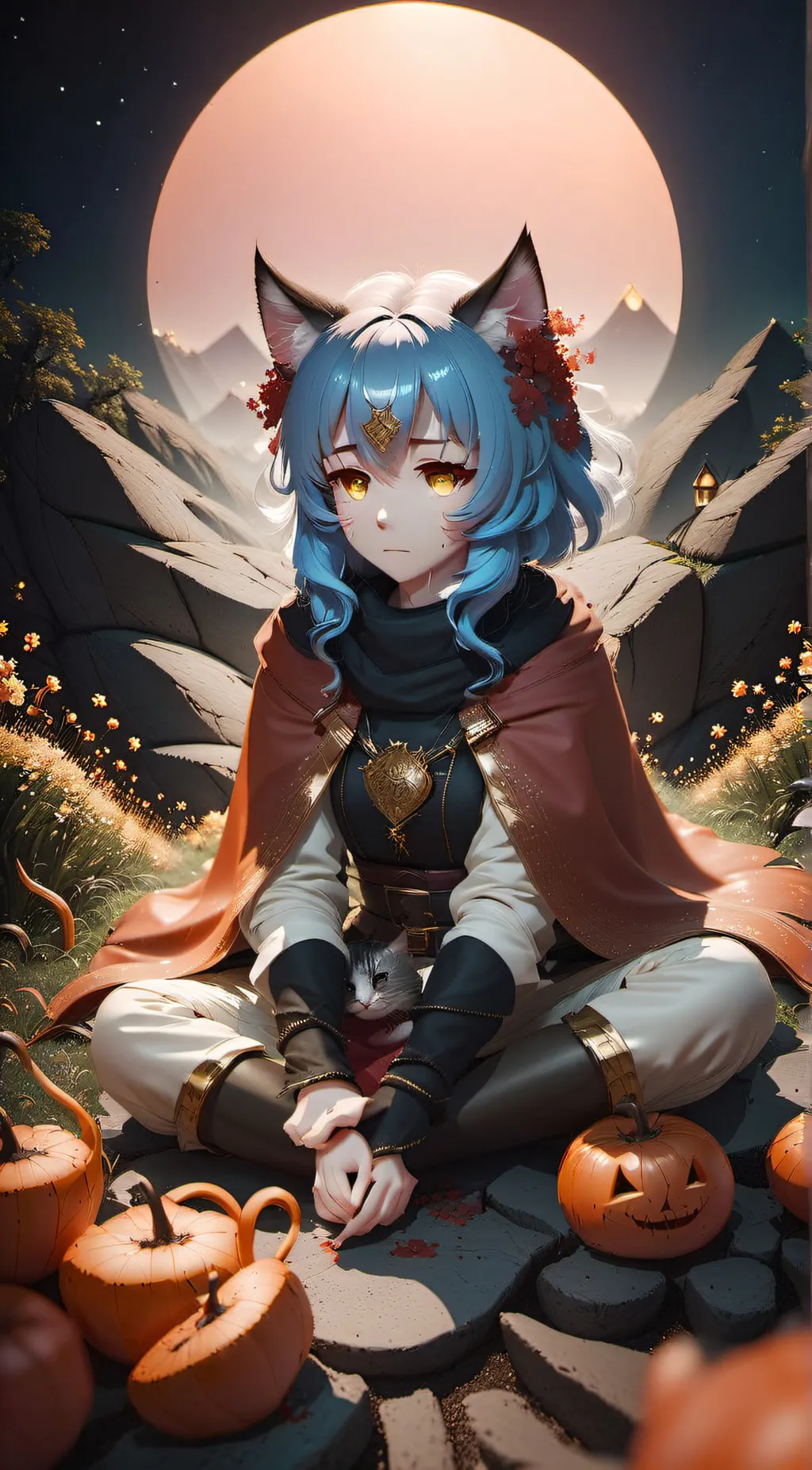 ai character: Paws background