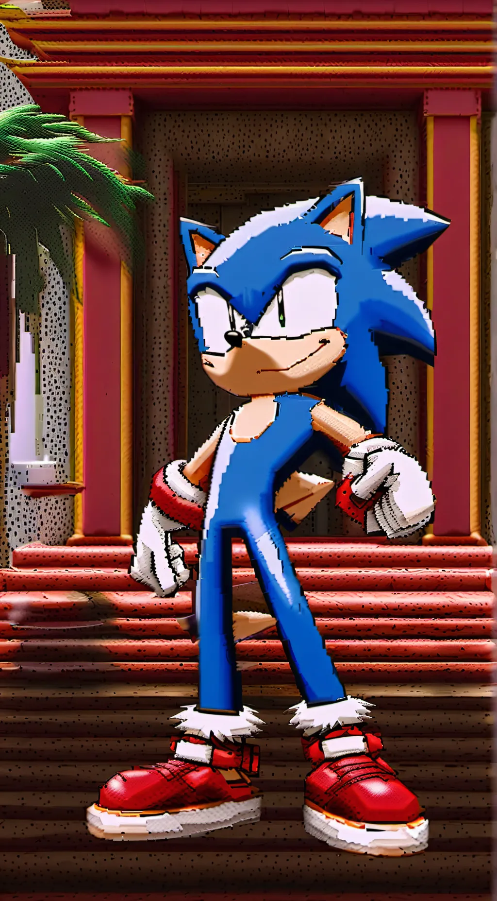 ai character: rewrite  sonic background