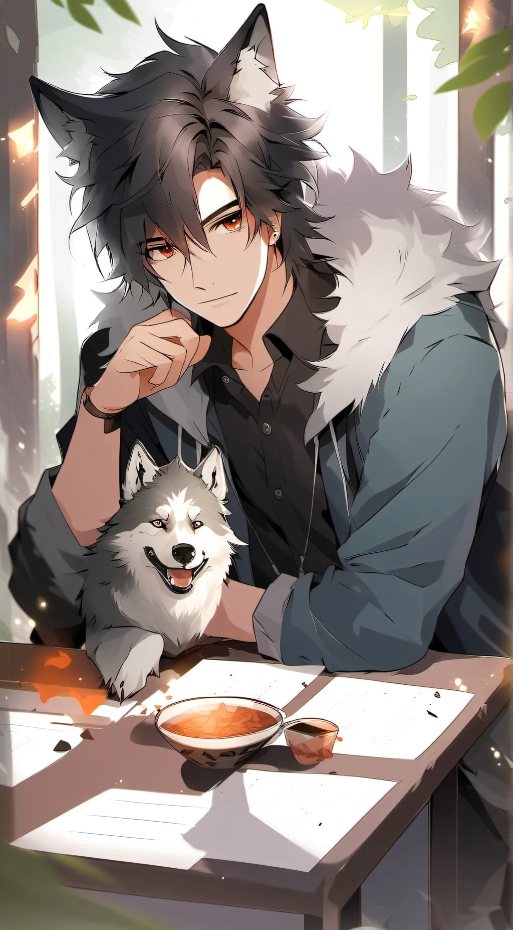 ai character: Elijah  background