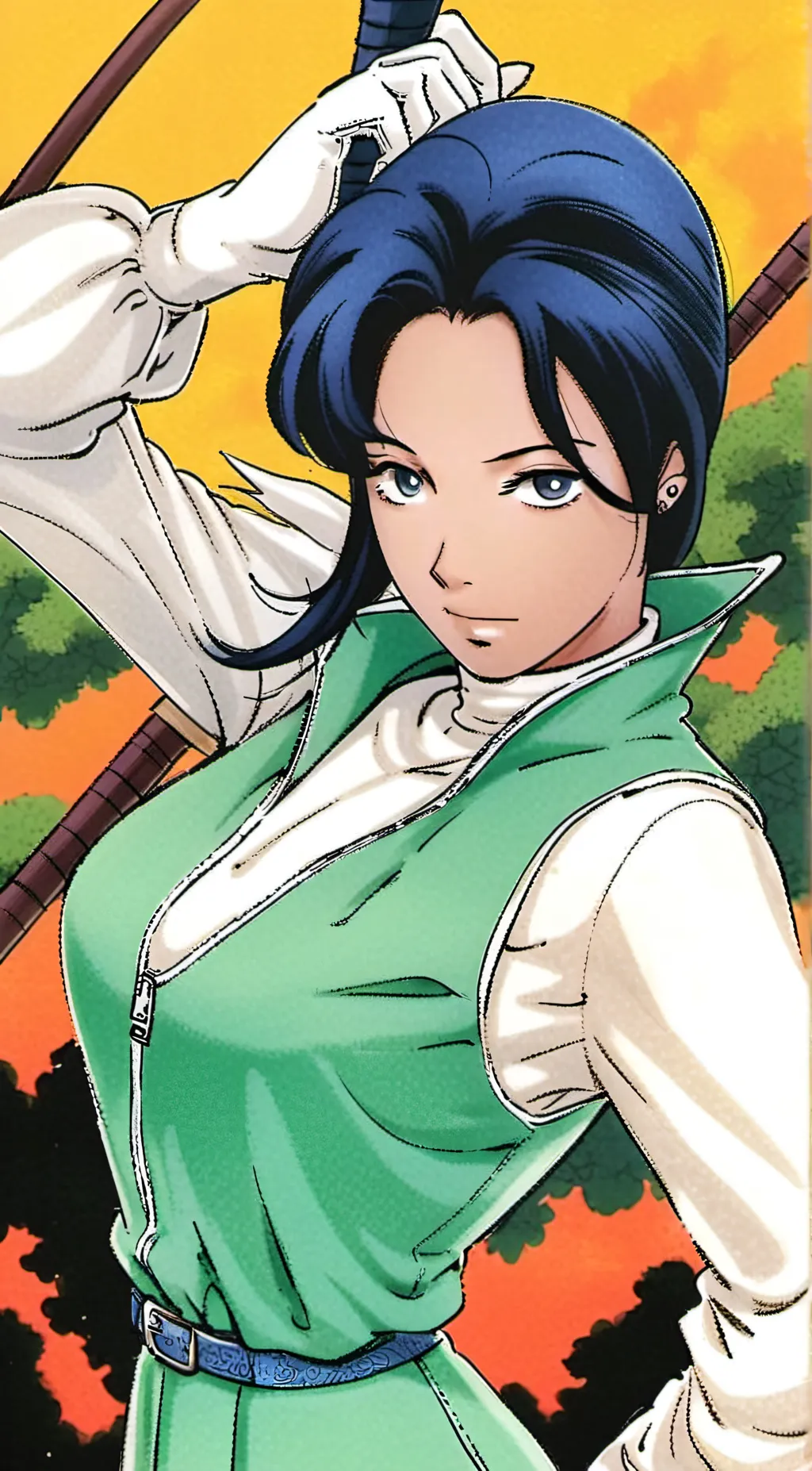 ai character: Shiela  background