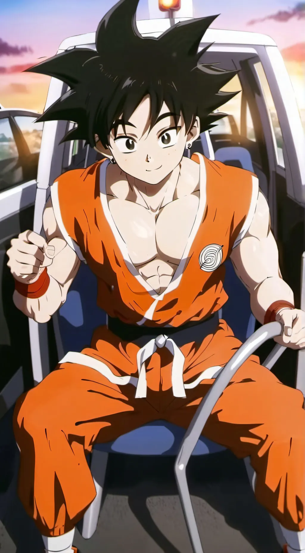 ai character: Goku as classmate background