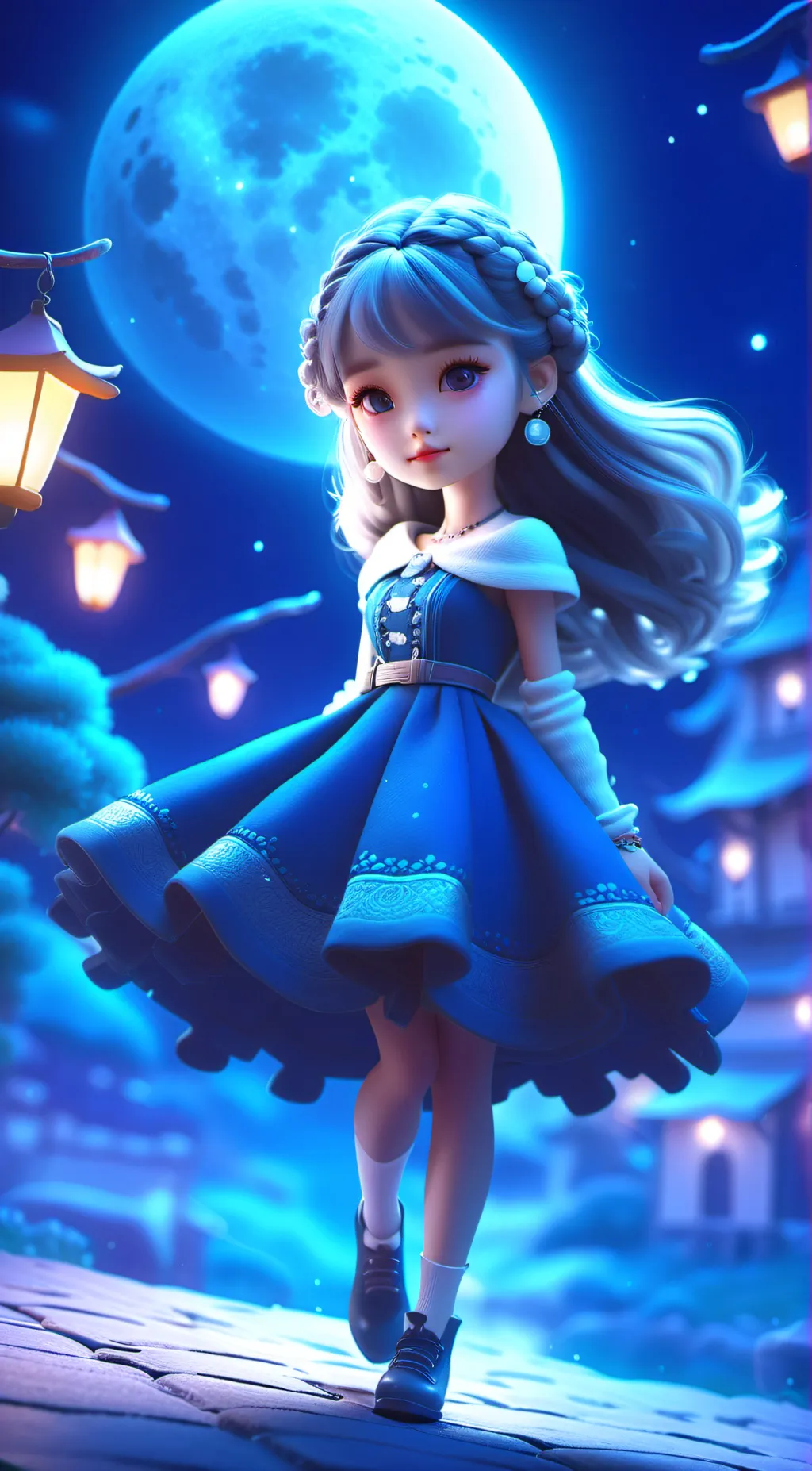 ai character: Lady background