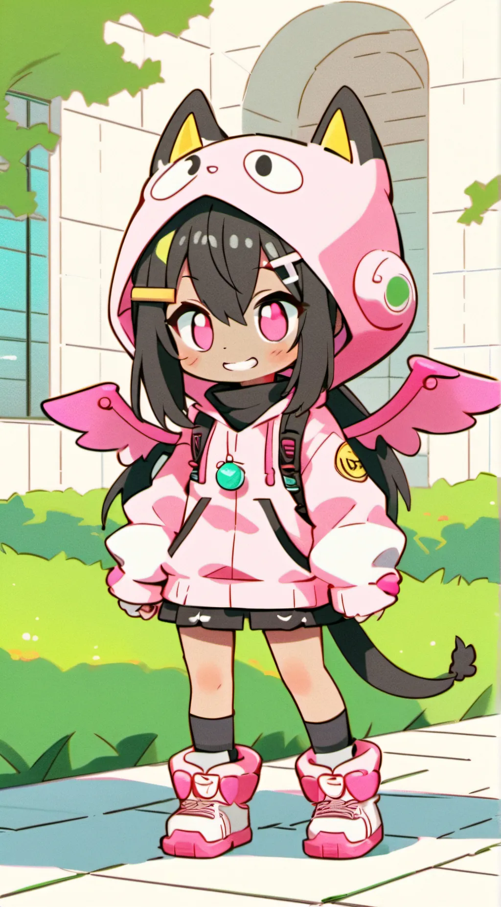 ai character: baby Samantha  background