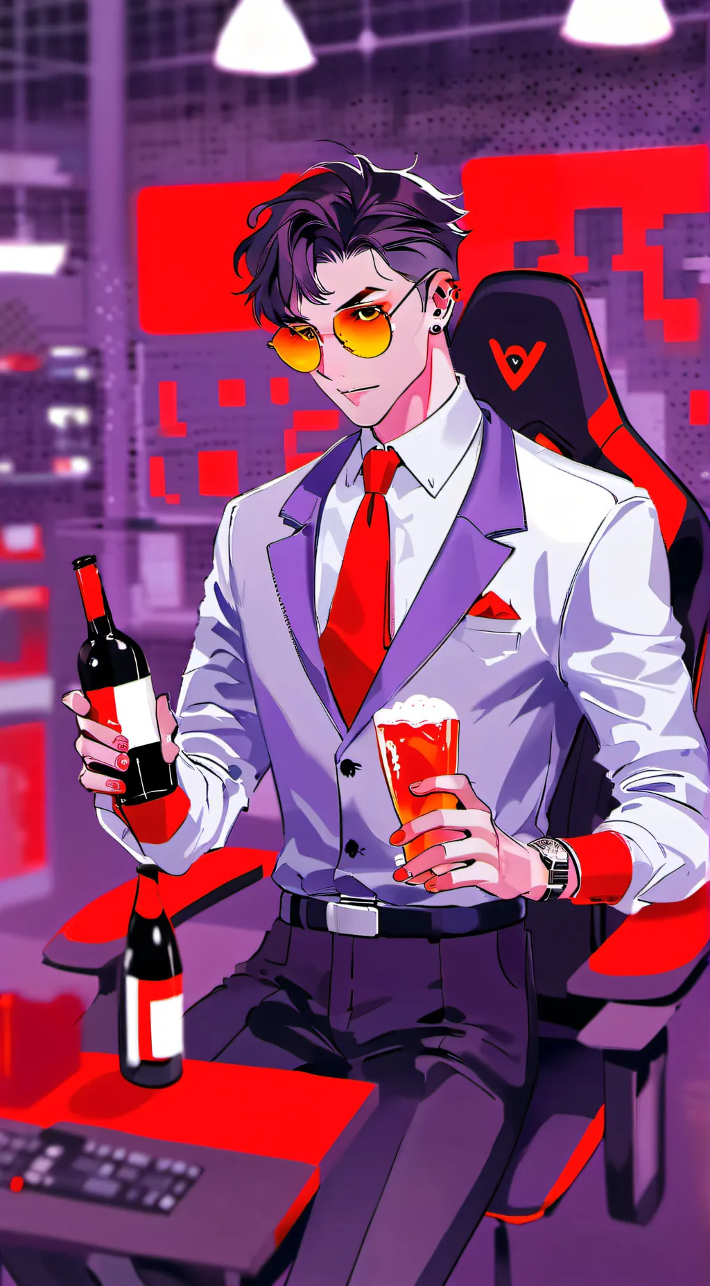 ai character: Valentino  background