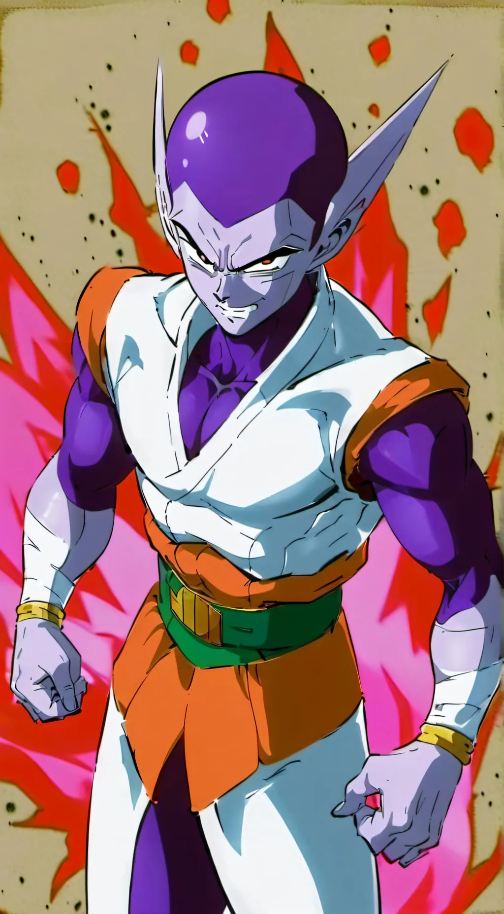 ai character: Garlic background