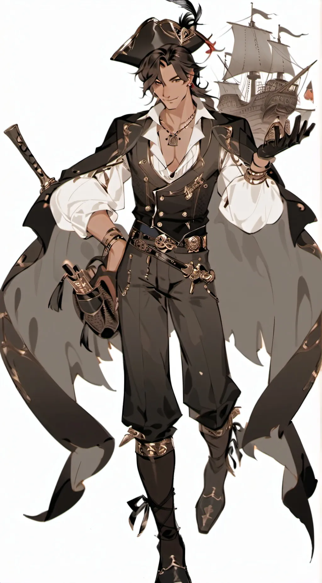 ai character: Jun Fooy. background