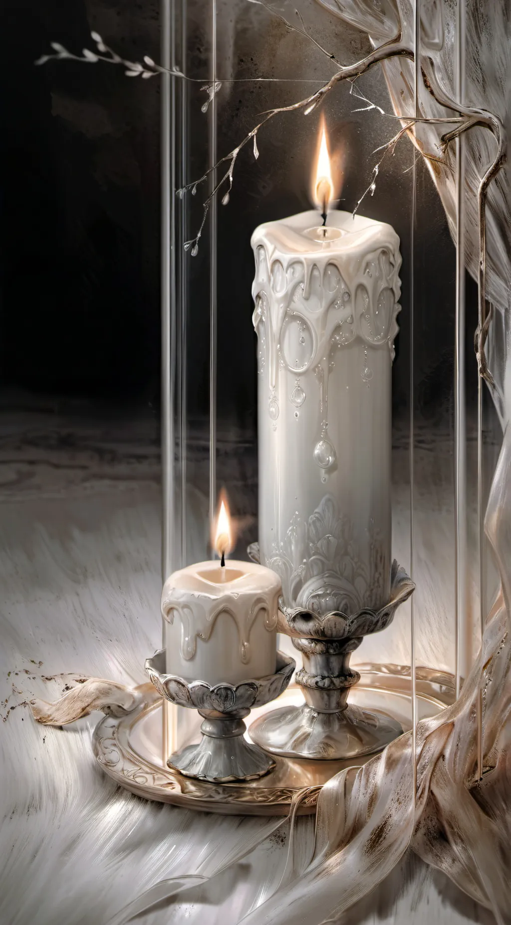 ai character: Candle  background