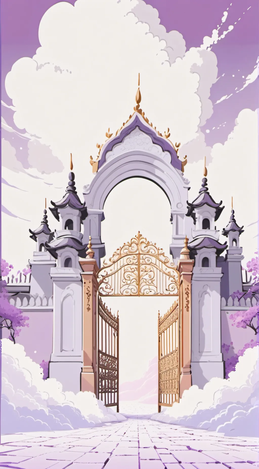 ai character: Heaven background