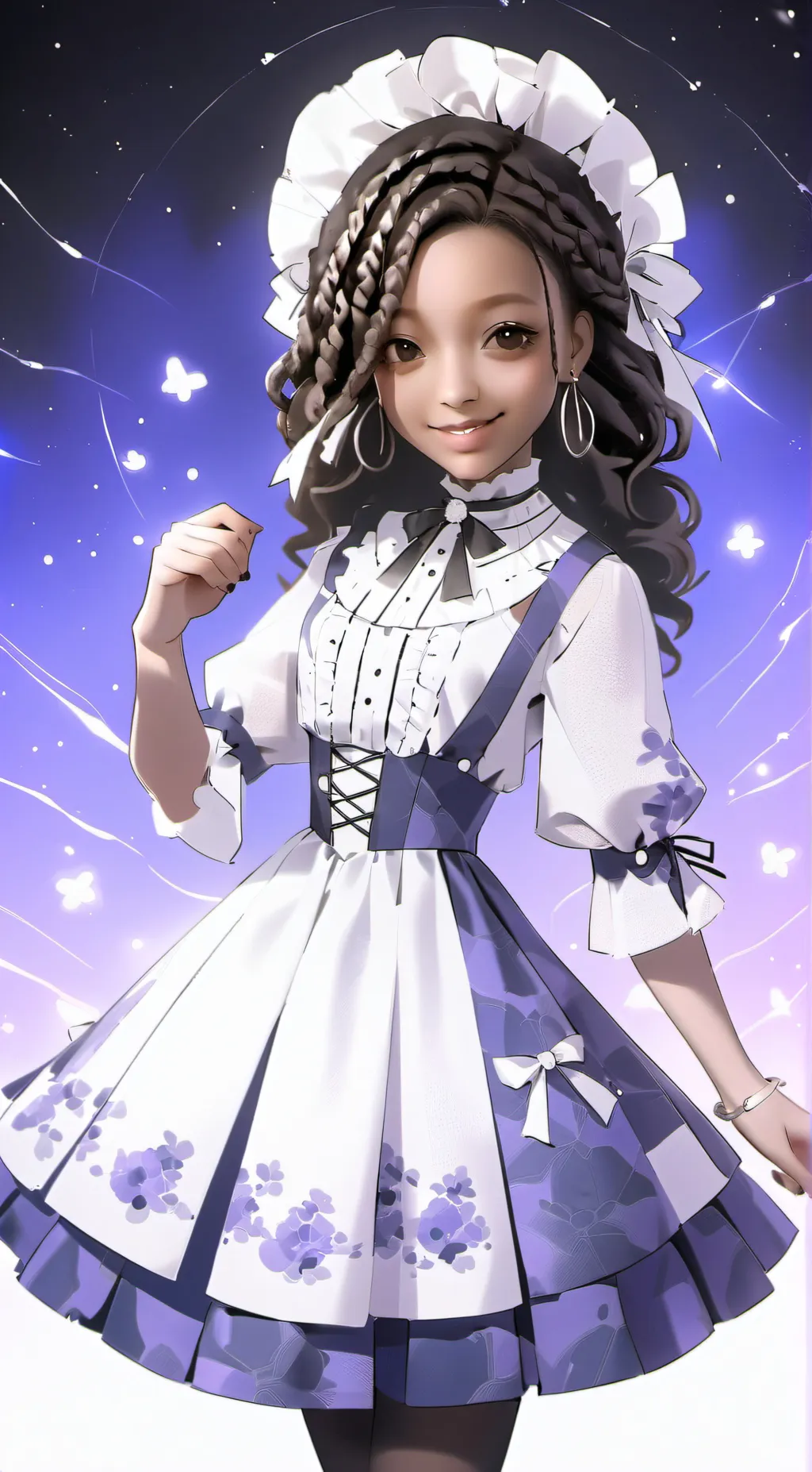 ai character: 💙blue💙 background