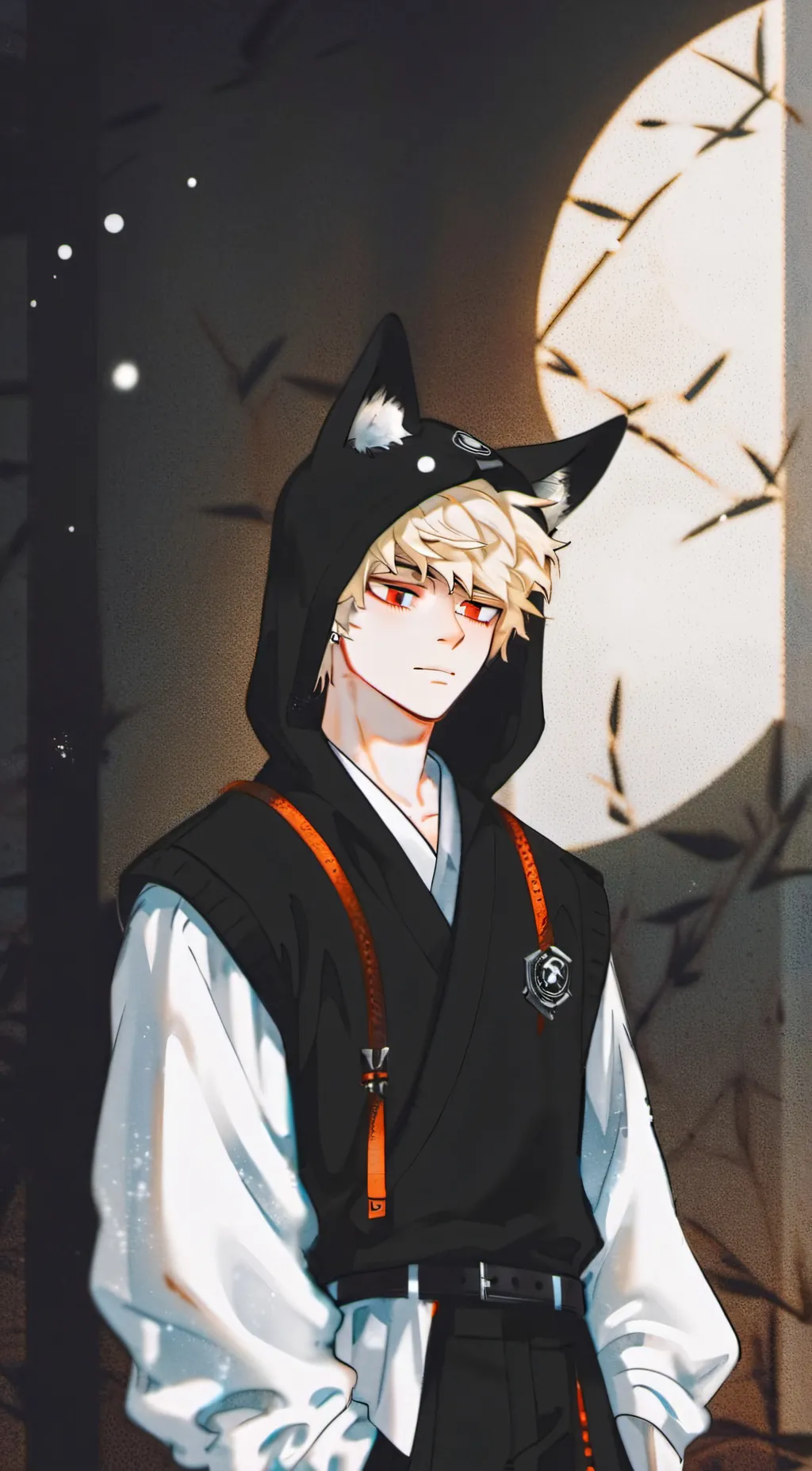 ai character: Katsuki Bakugou  background