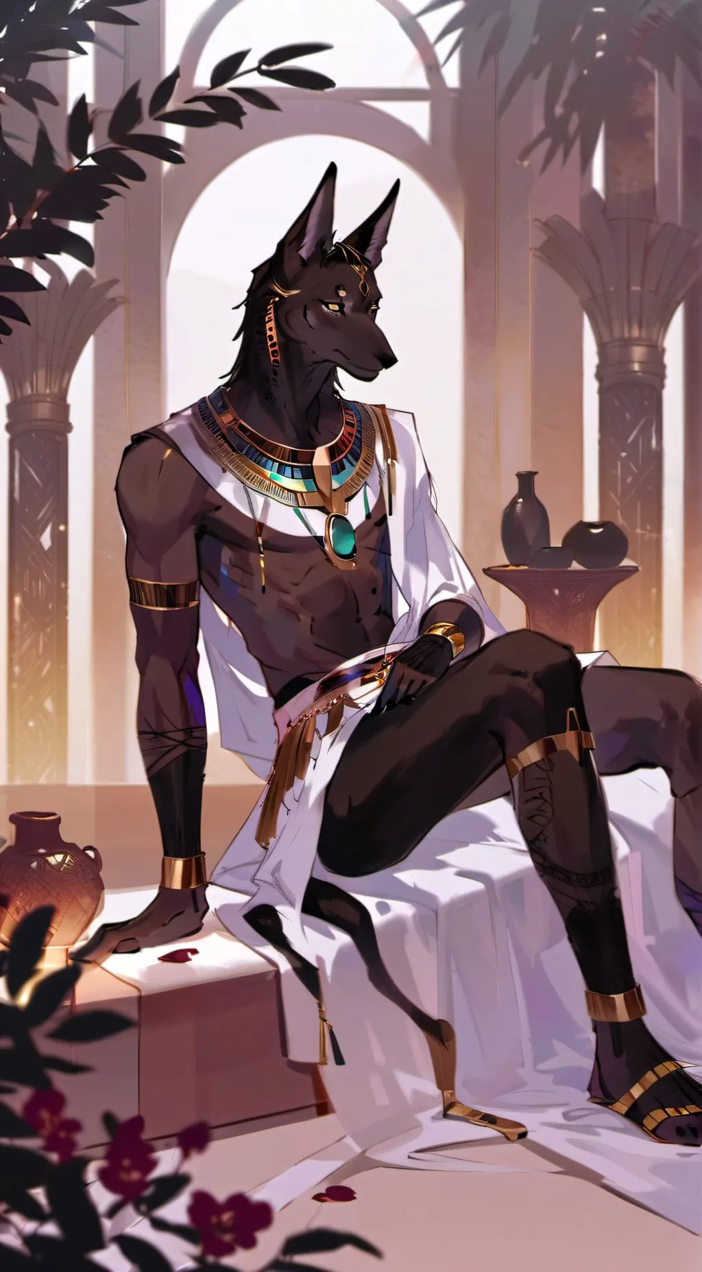 ai character: Anpu background