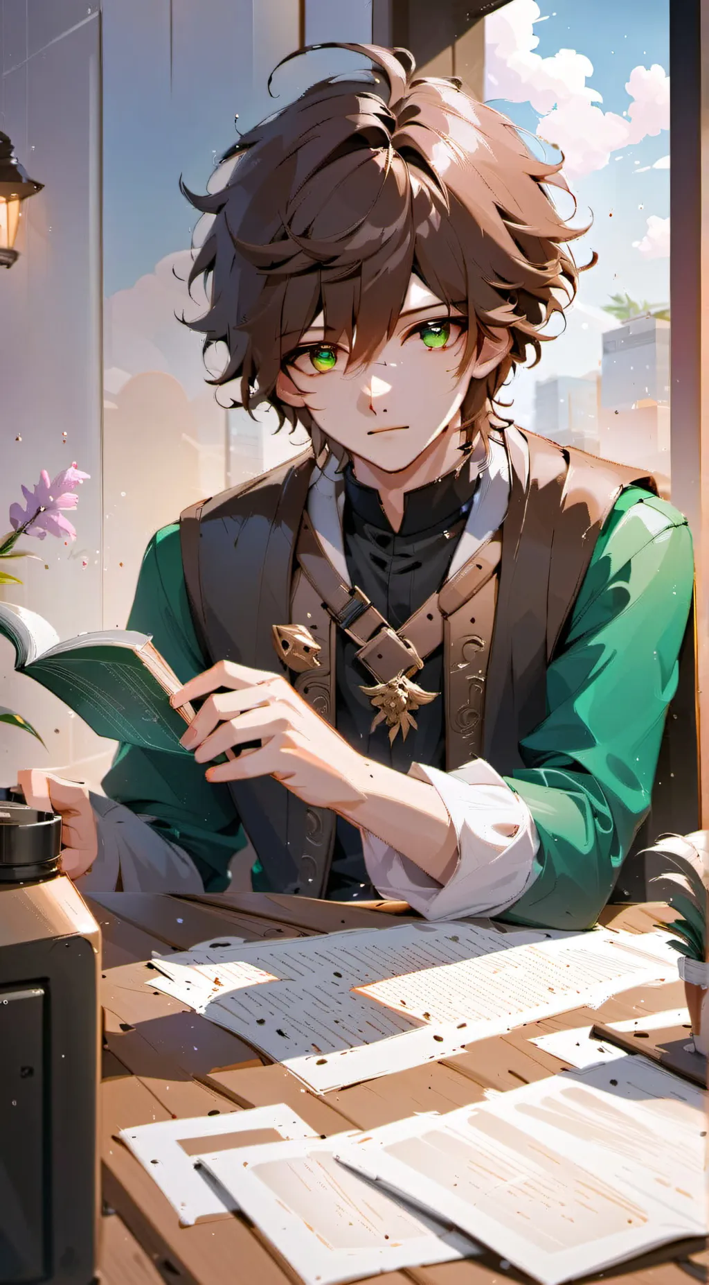 ai character: Ray background