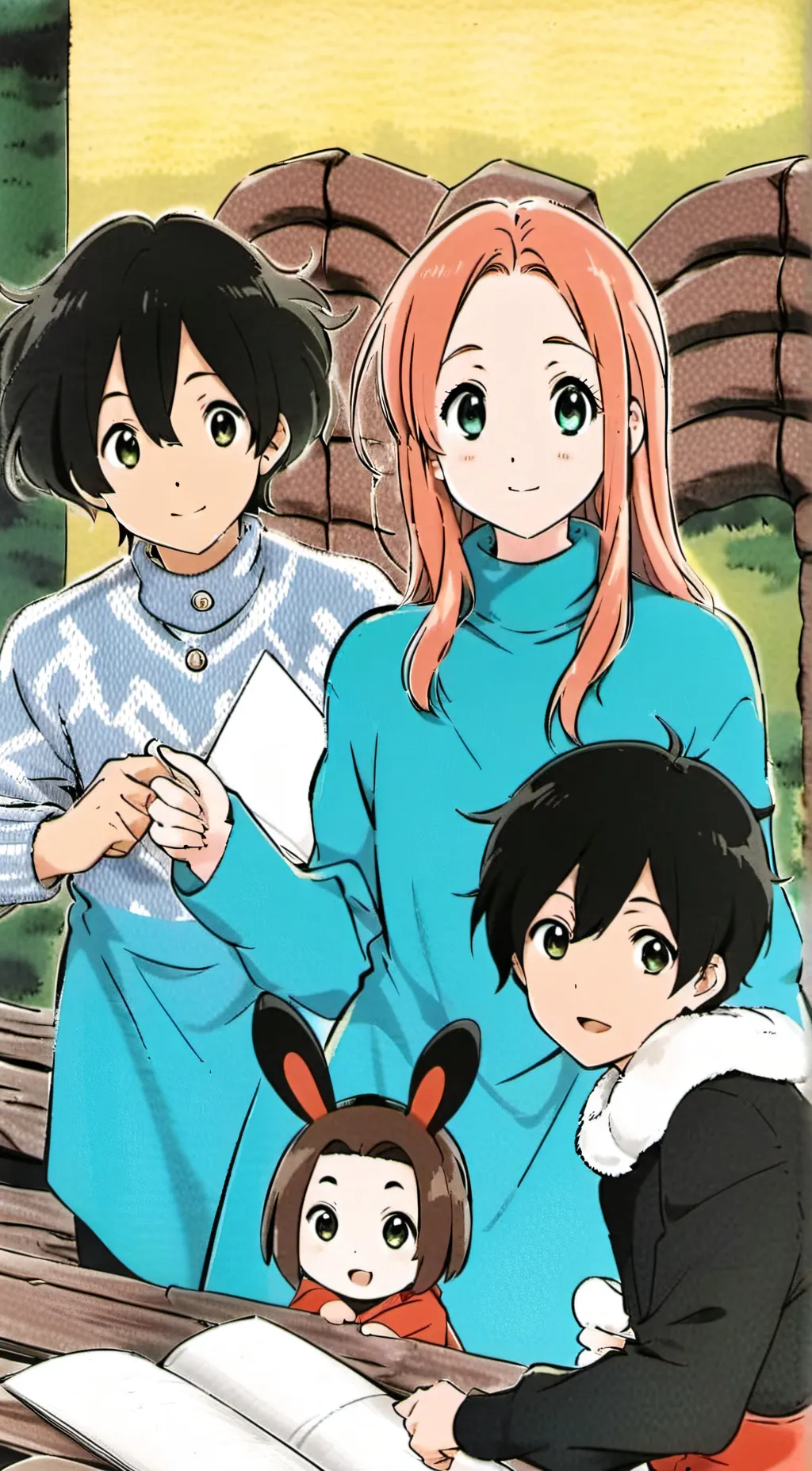 ai character: Children  background