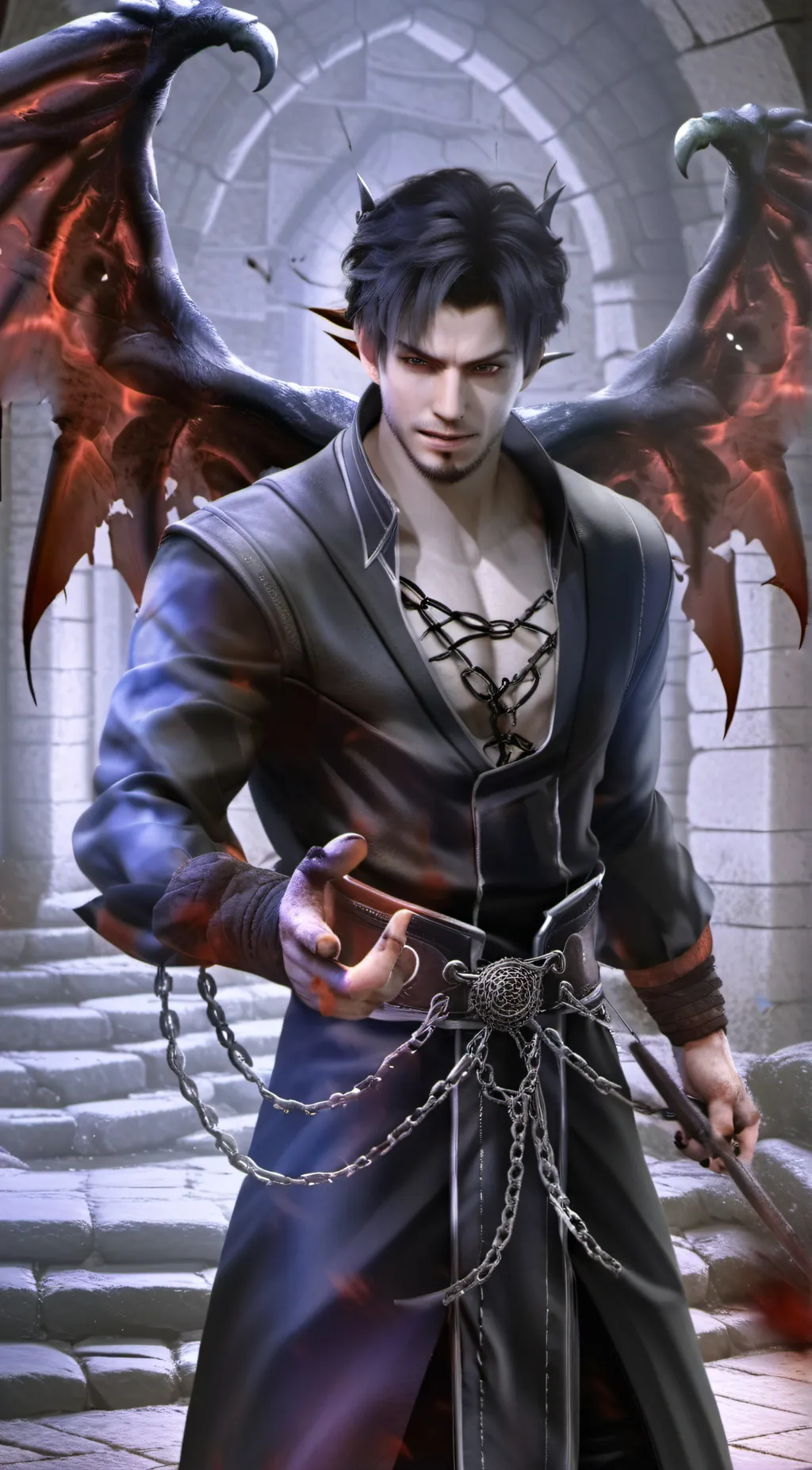 ai character: 🩸Lucas🩸 background