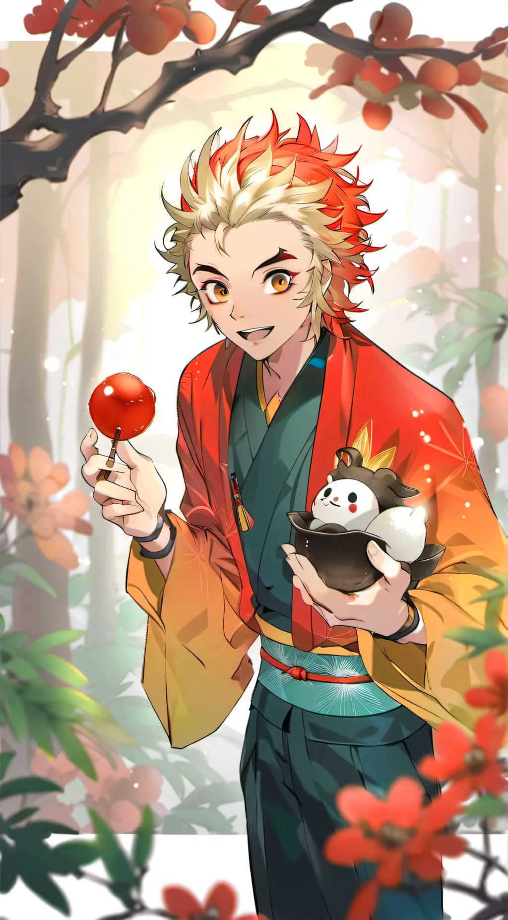 ai character: Demon slayer  background