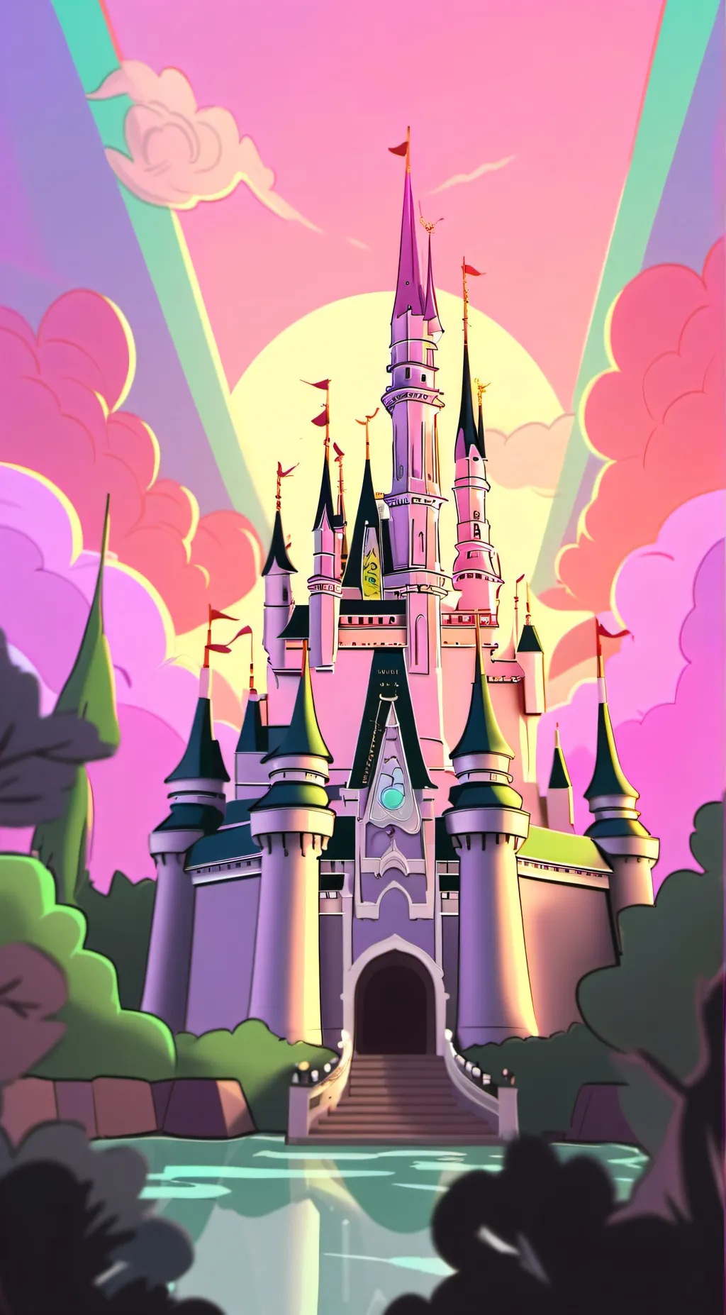 ai character: wedgie machine  background