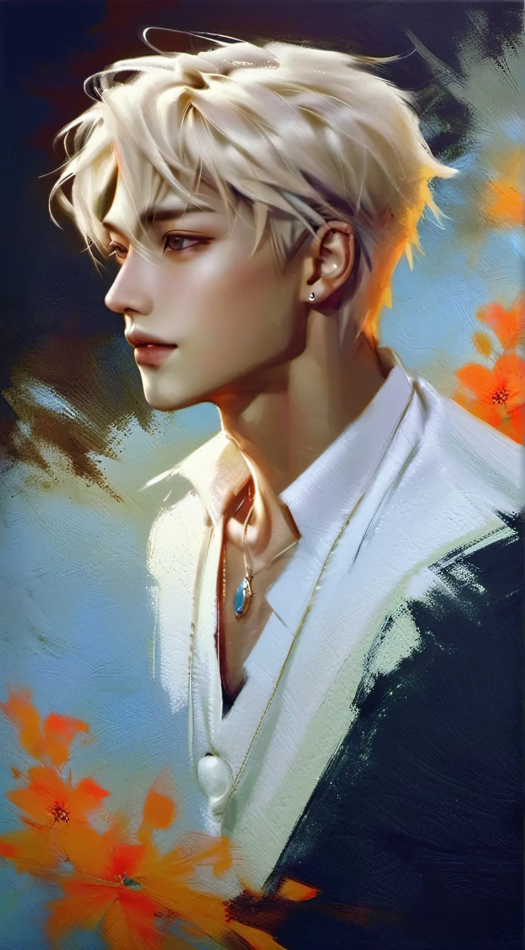 ai character: Hyunjin  background