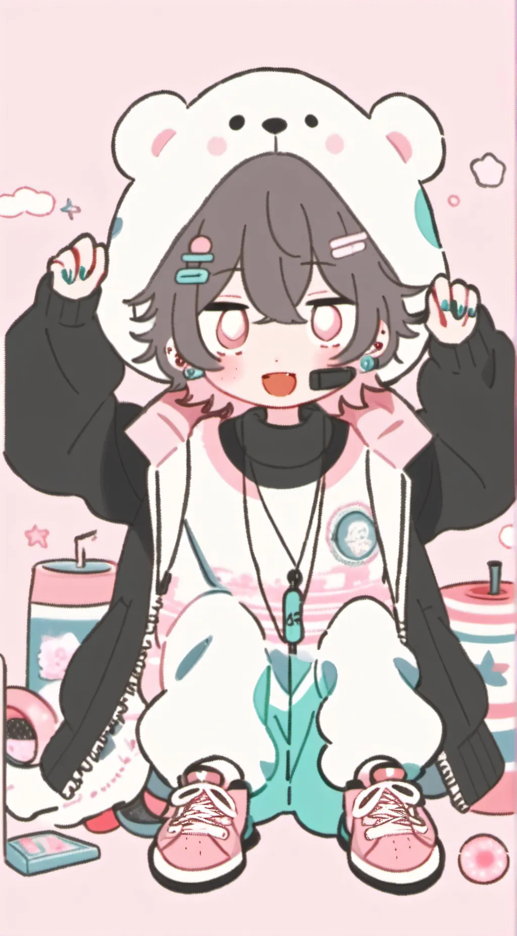 ai character: Violet-Chan background