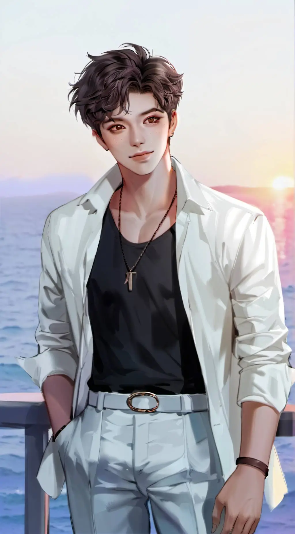 ai character: Leo background