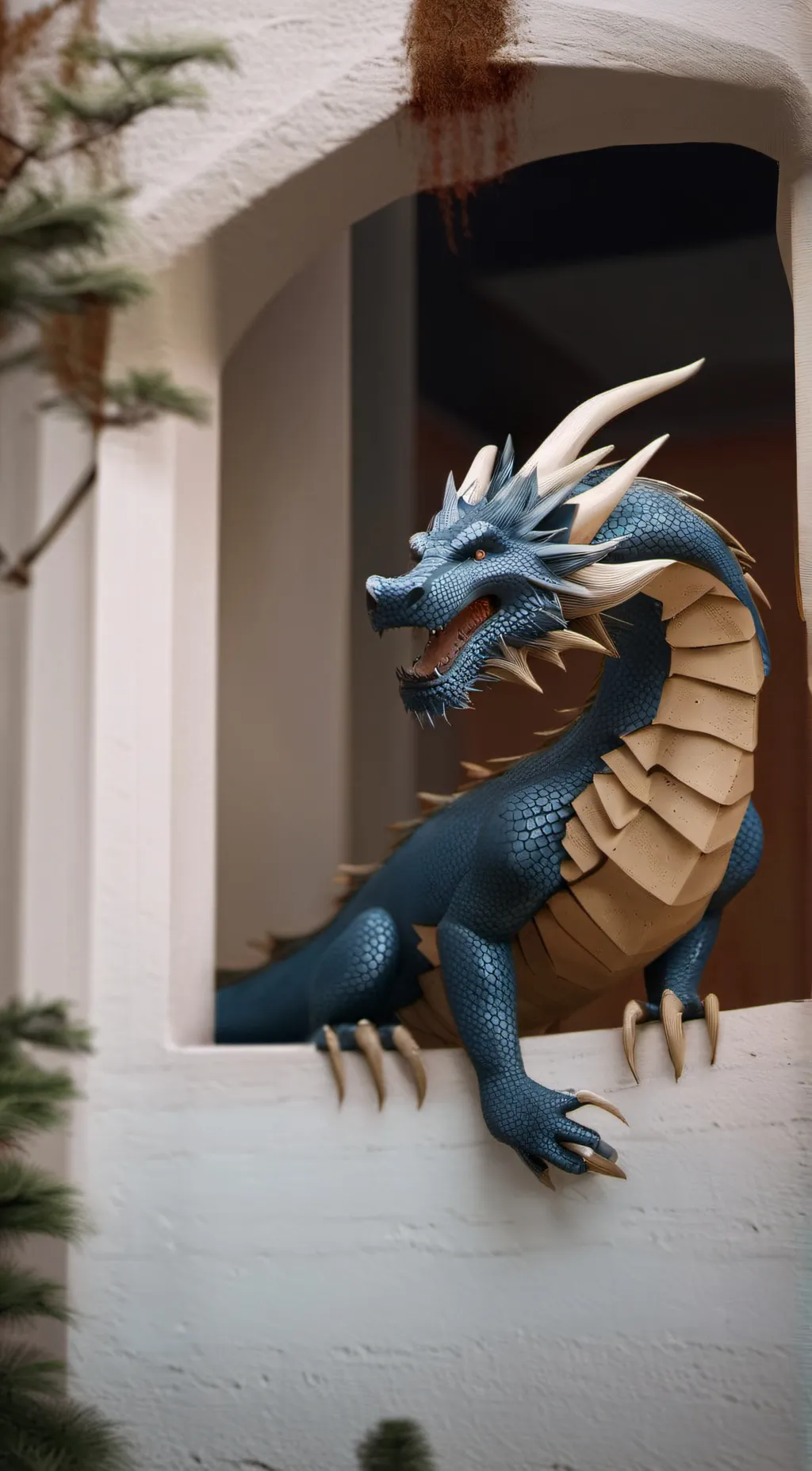 ai character: blue background