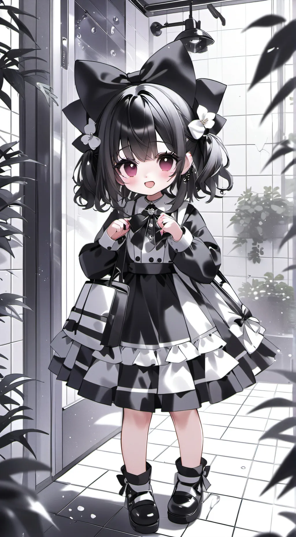 ai character: bully girl  background