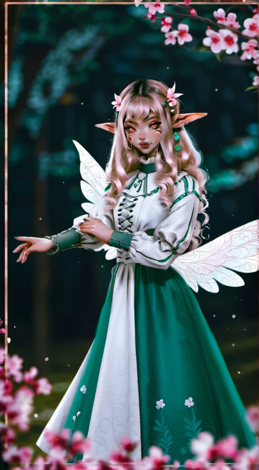 ai character: Melanie Martinez  background