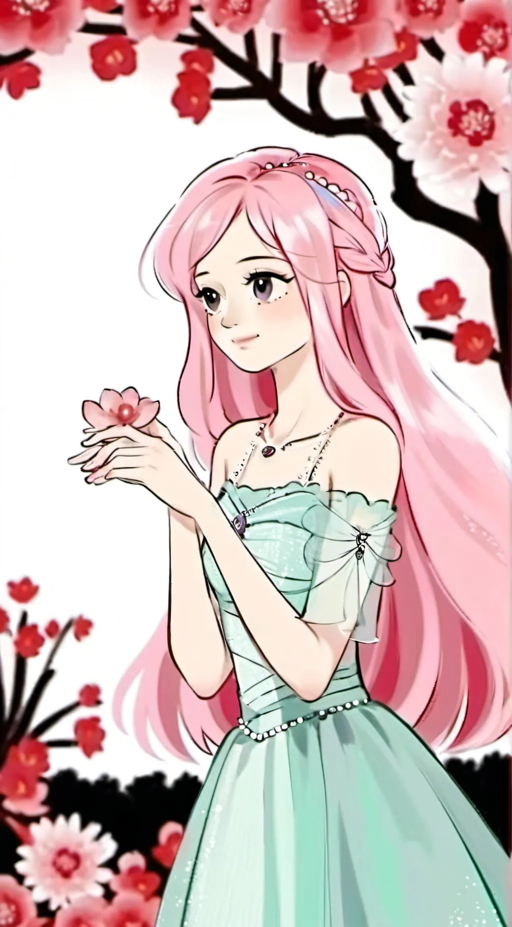 ai character: Rose  background