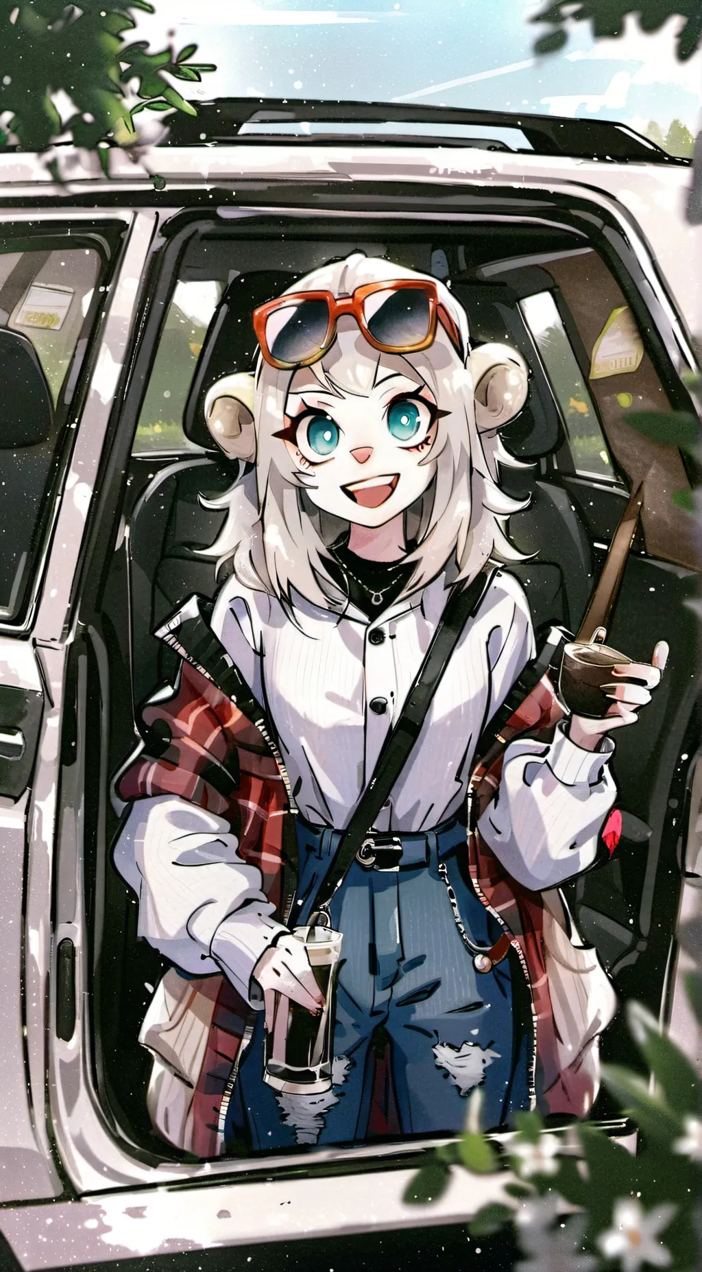 ai character: Hazbin roadtrip background