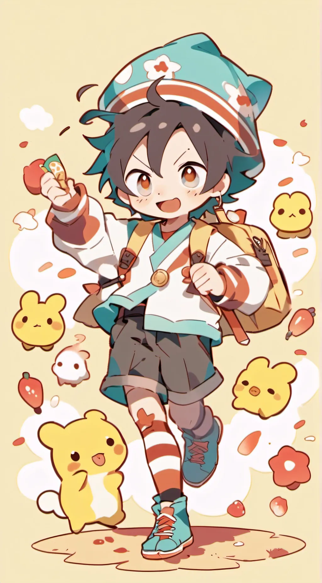 ai character: Zoro X Luffy background