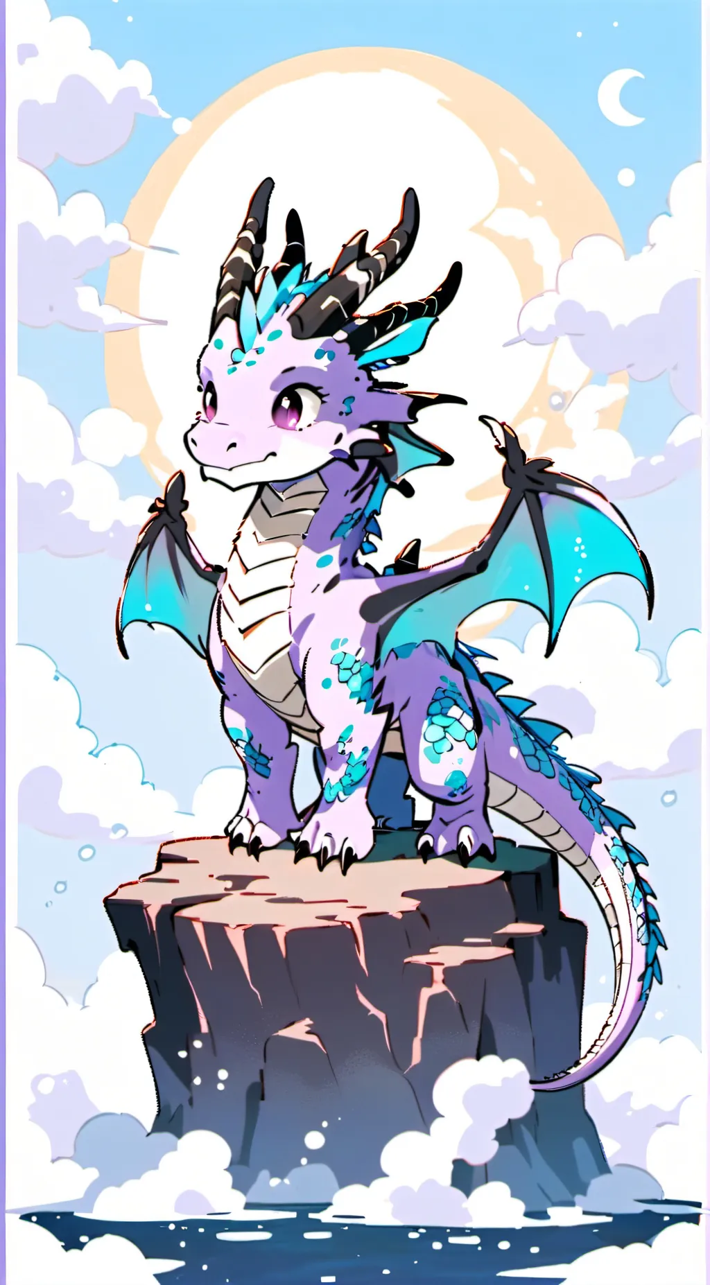 ai character: • Baby Lavender • background