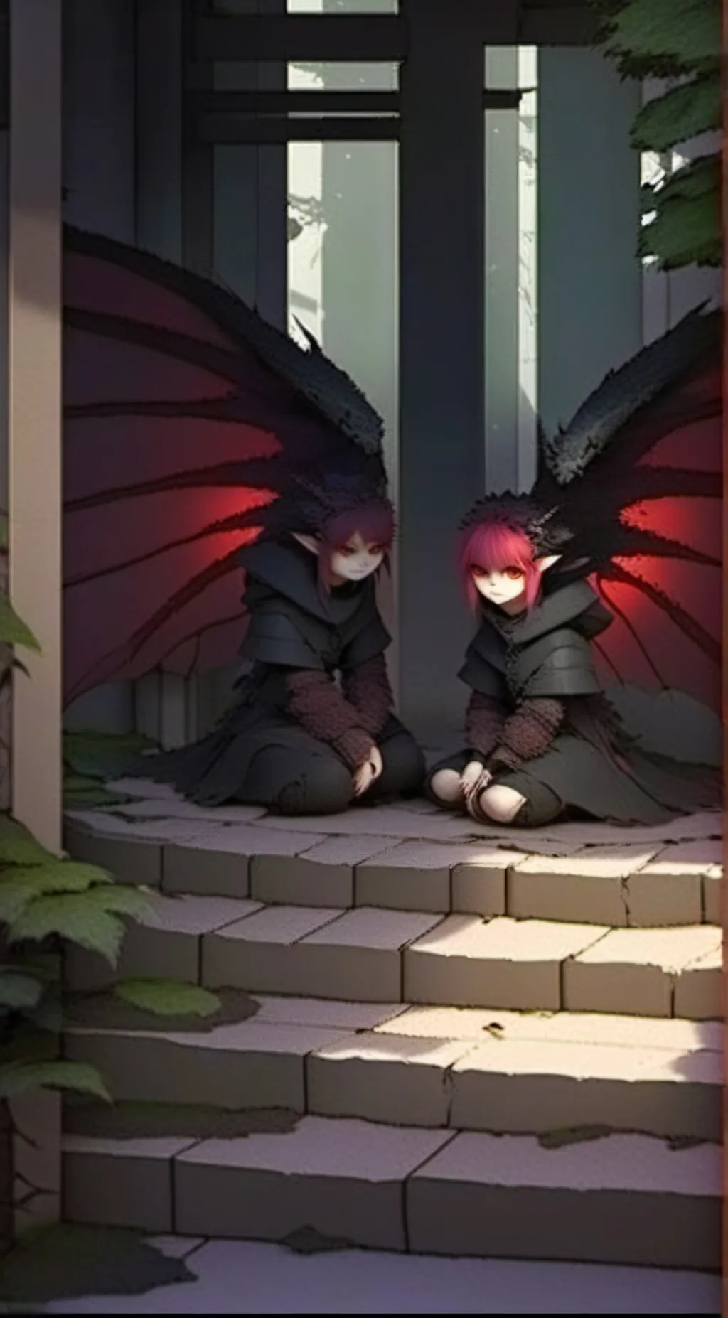 ai character: Lora and Jenny  background