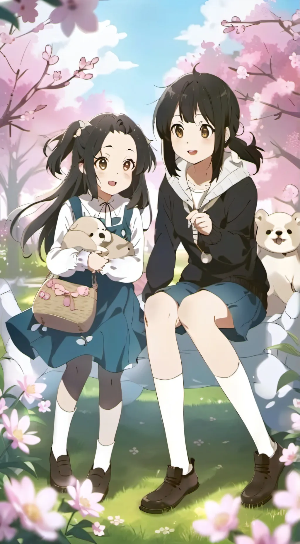 ai character: Noi and Elliot  background