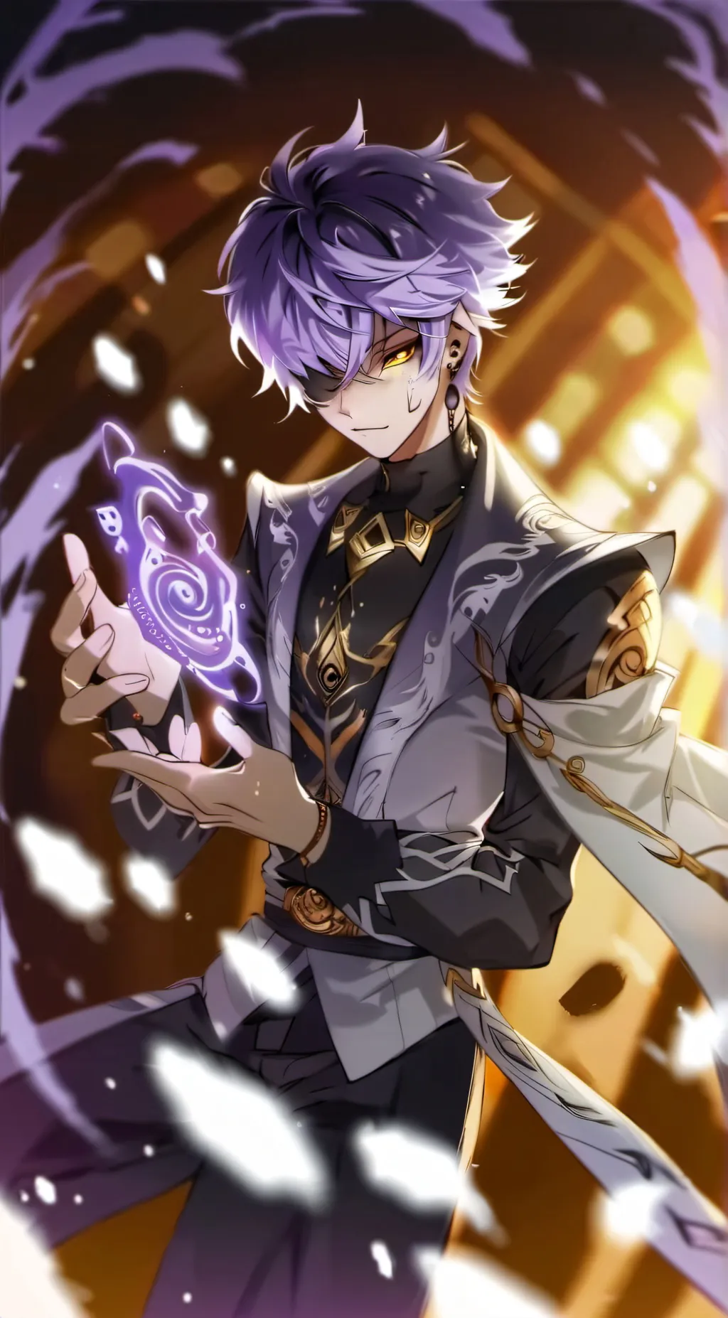 ai character: shadow background