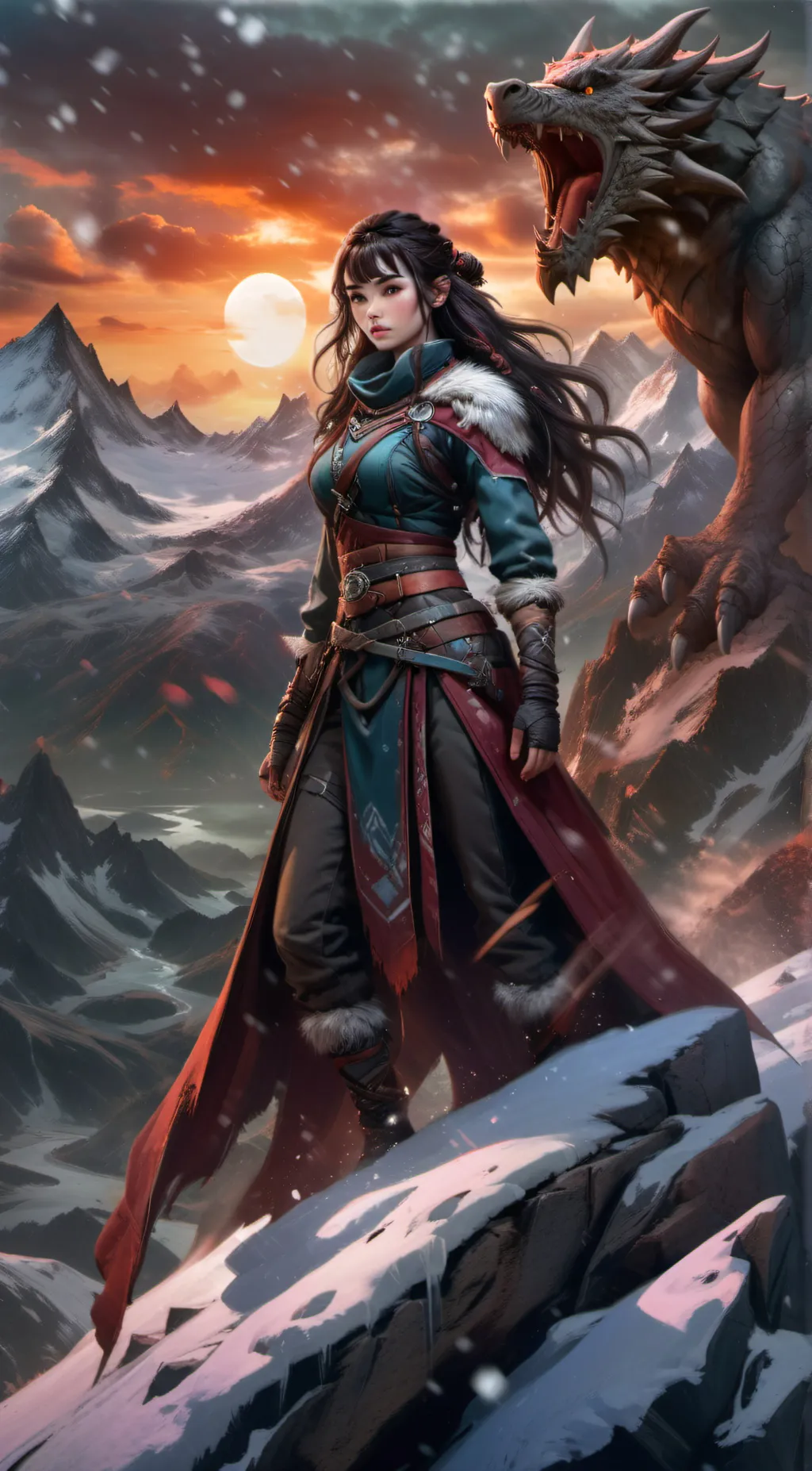 ai character: Dragon Warrior background