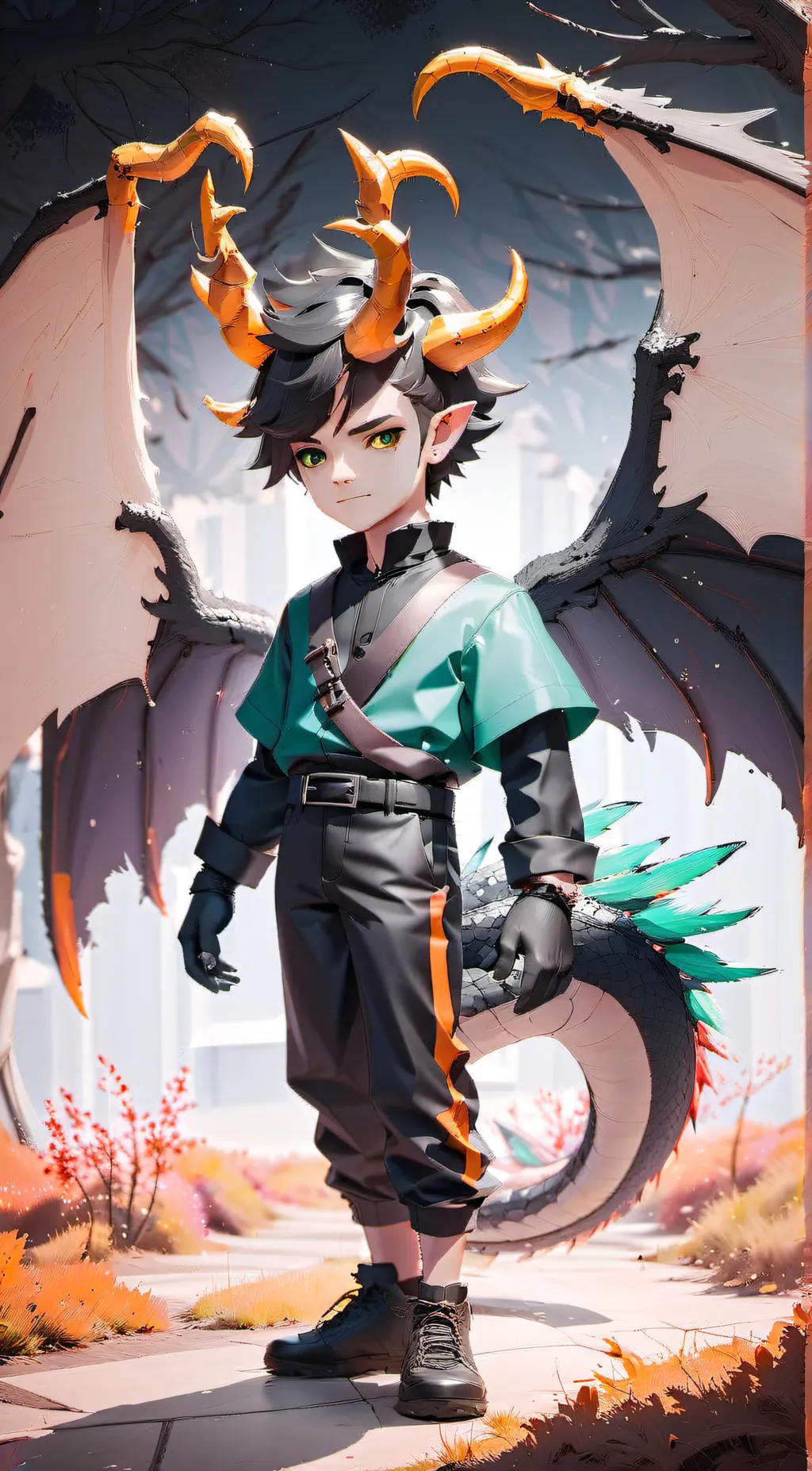 ai character: King flow background