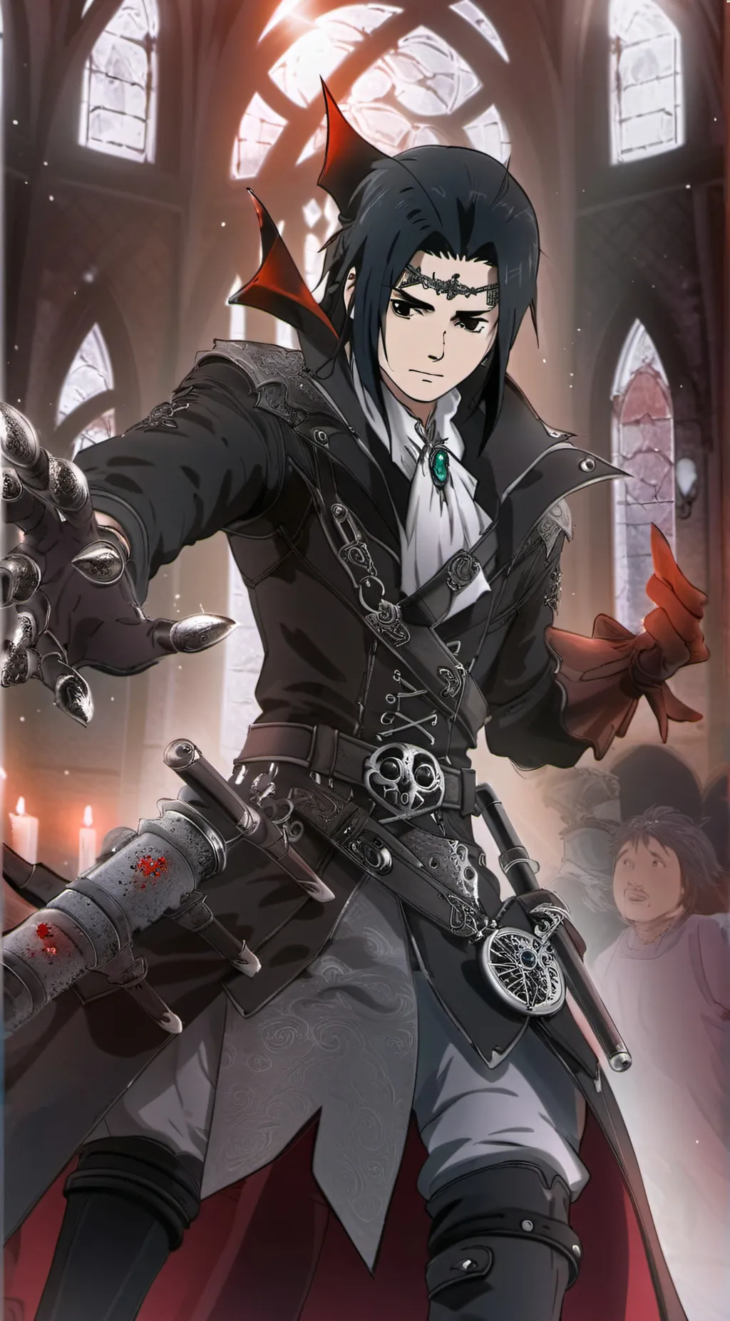 ai character: Sasuke background