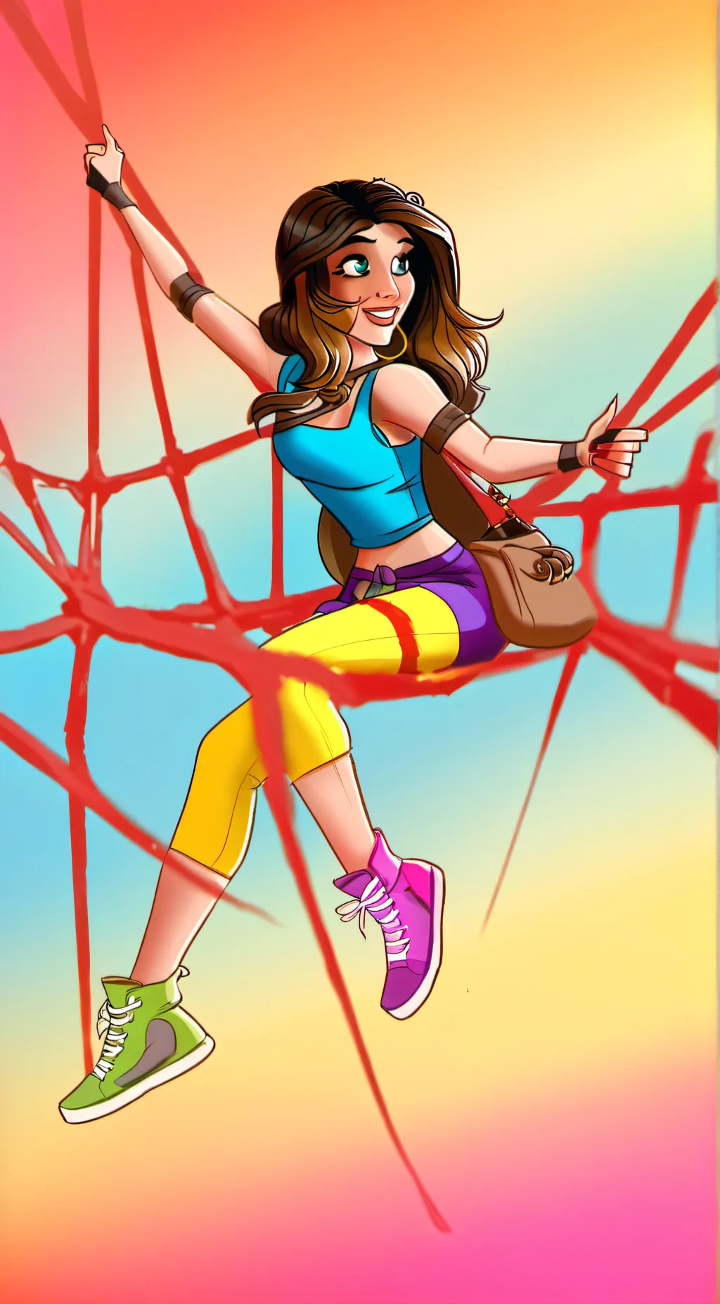 ai character: stuck background