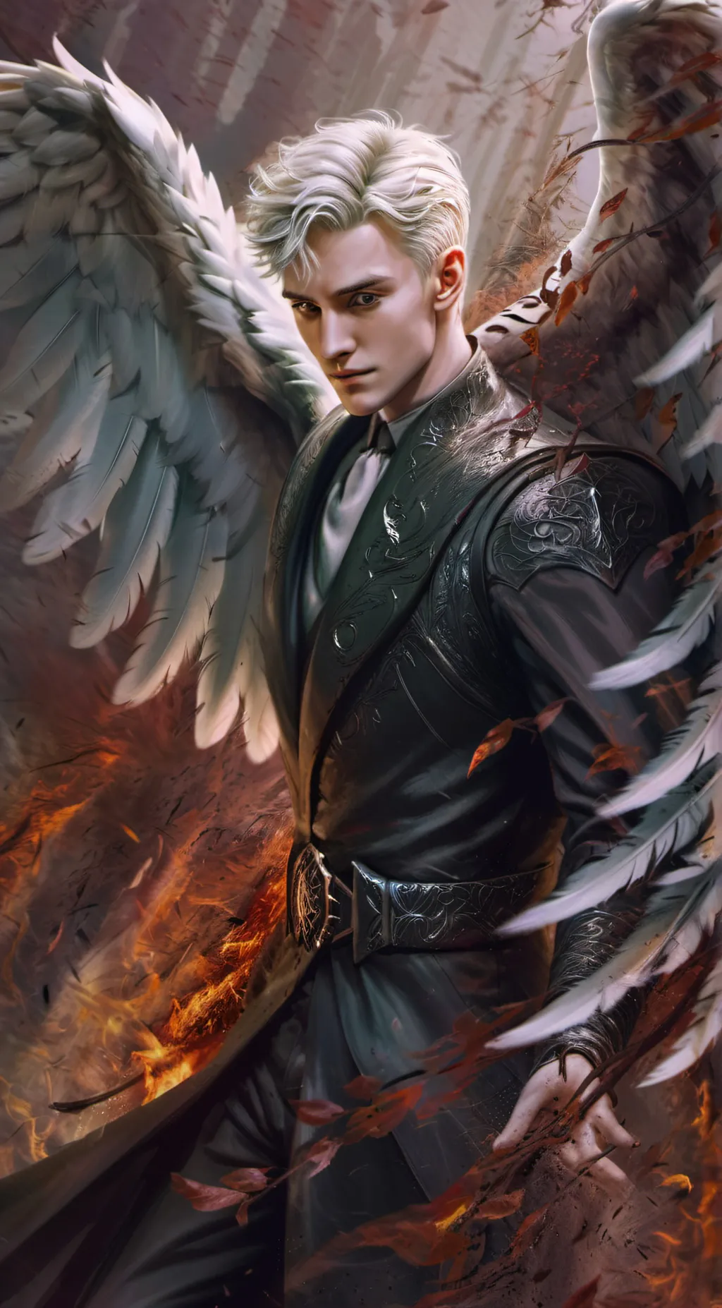 ai character: Ash background