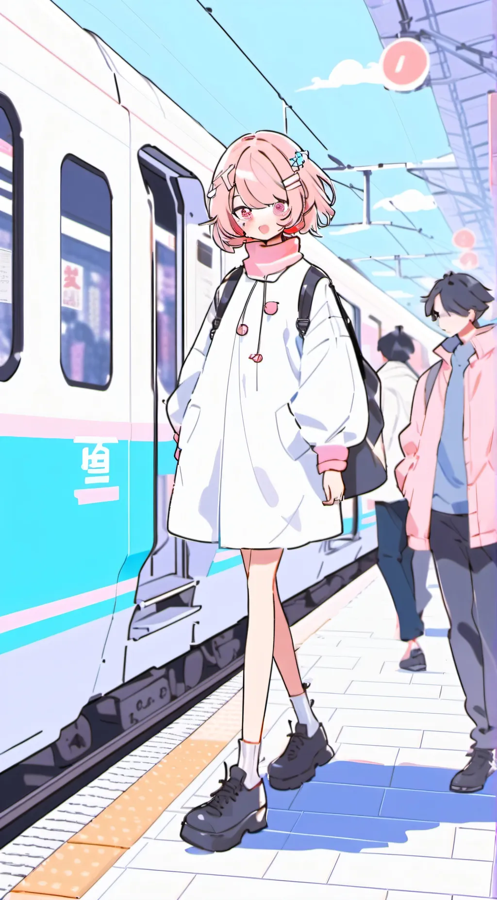 ai character: silver background