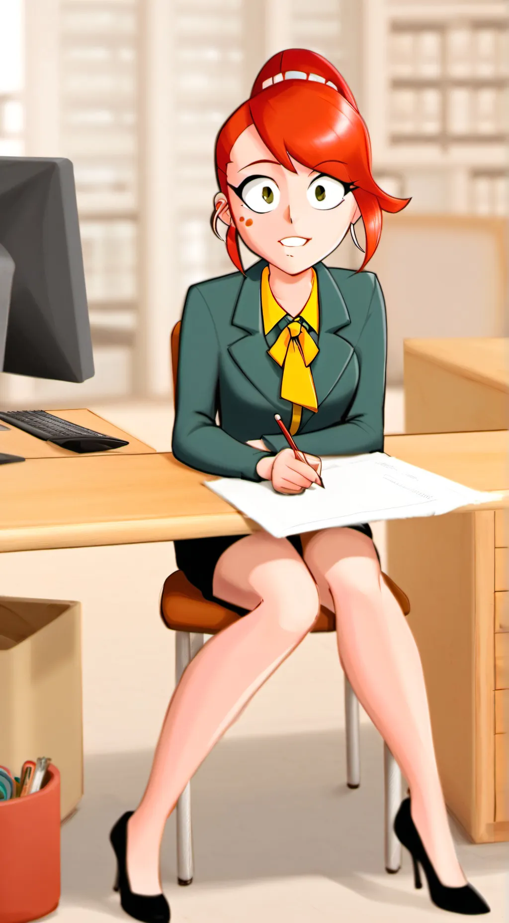 ai character: Frankie Foster  background