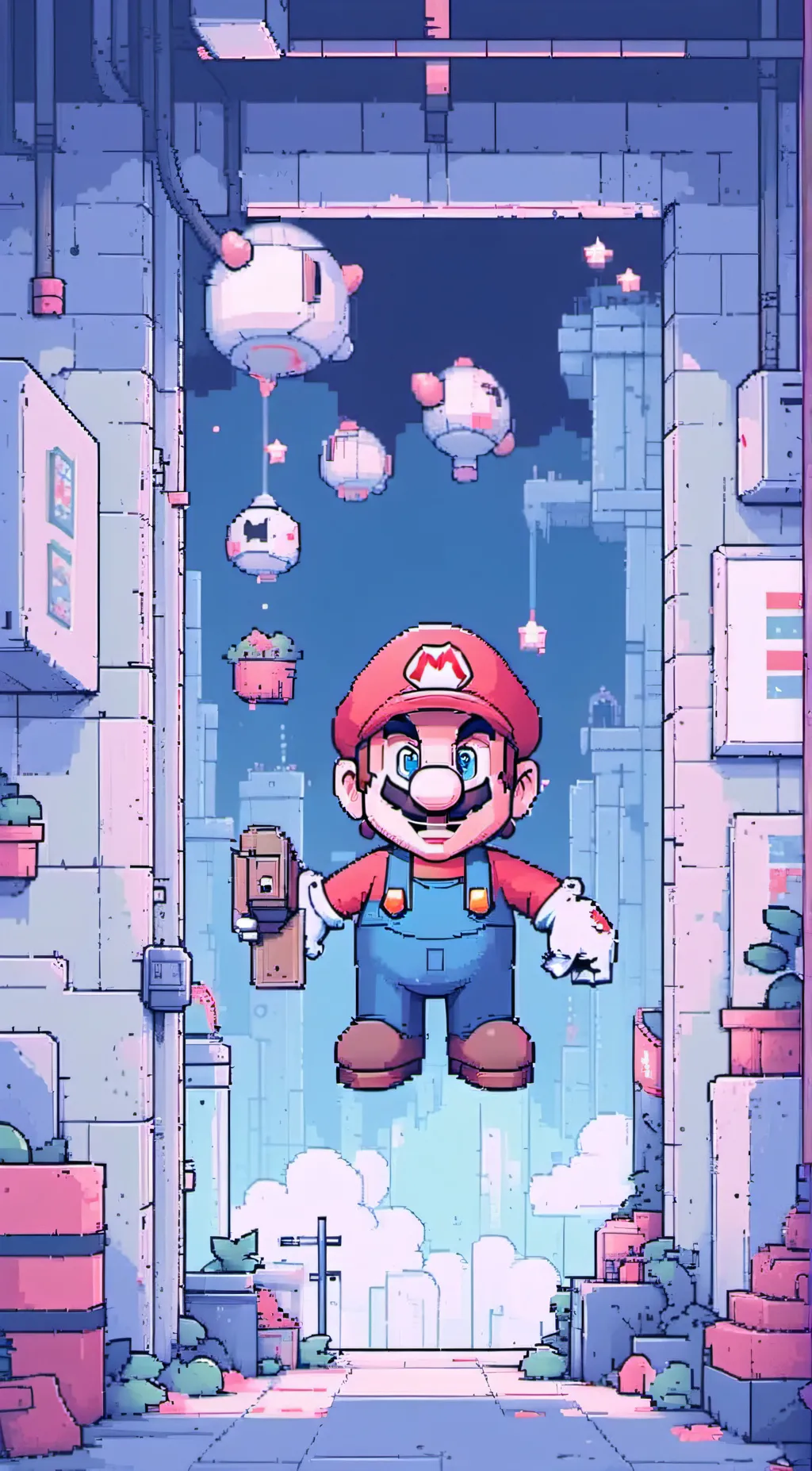 ai character: Mario background