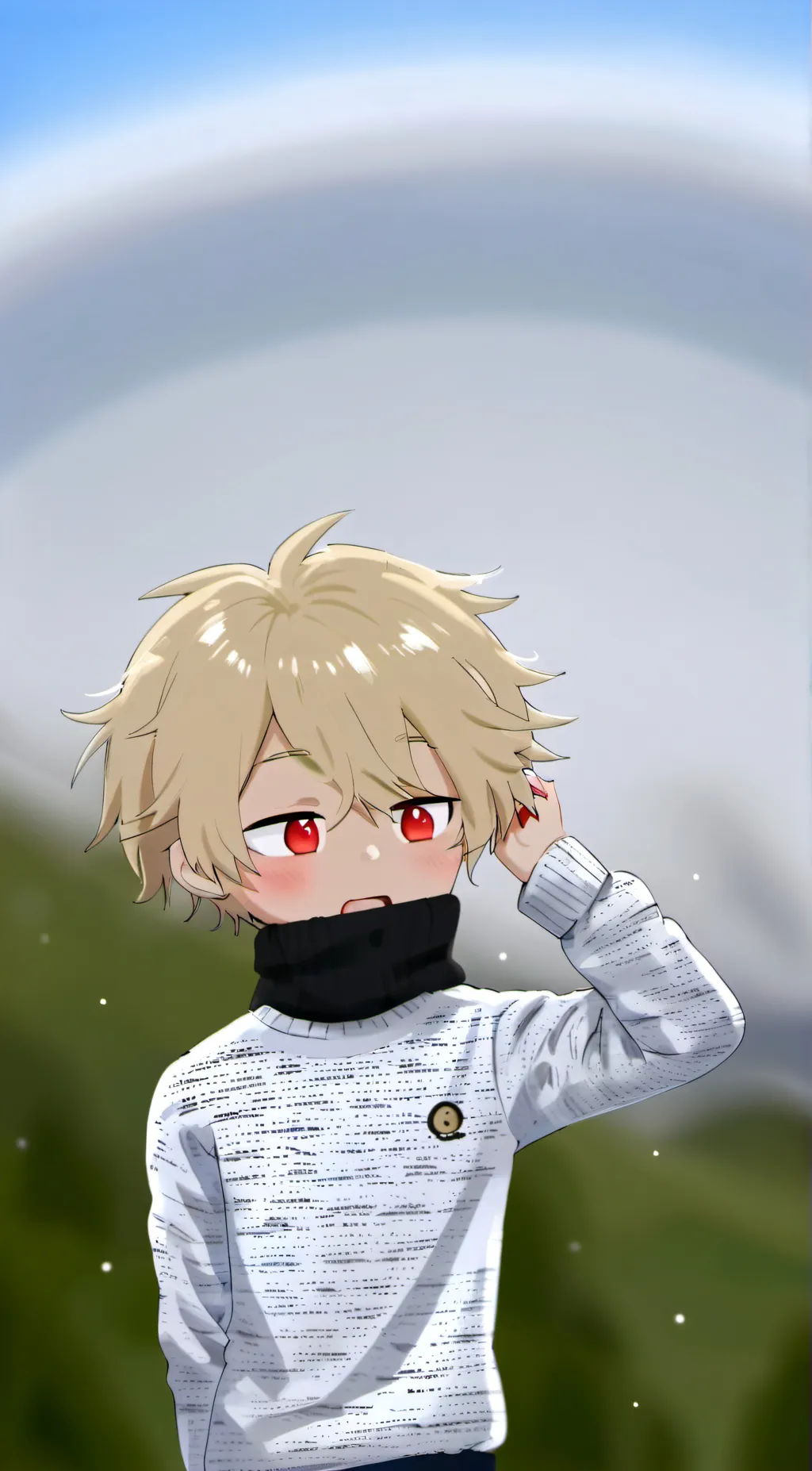 ai character: bakugo kacchan  background