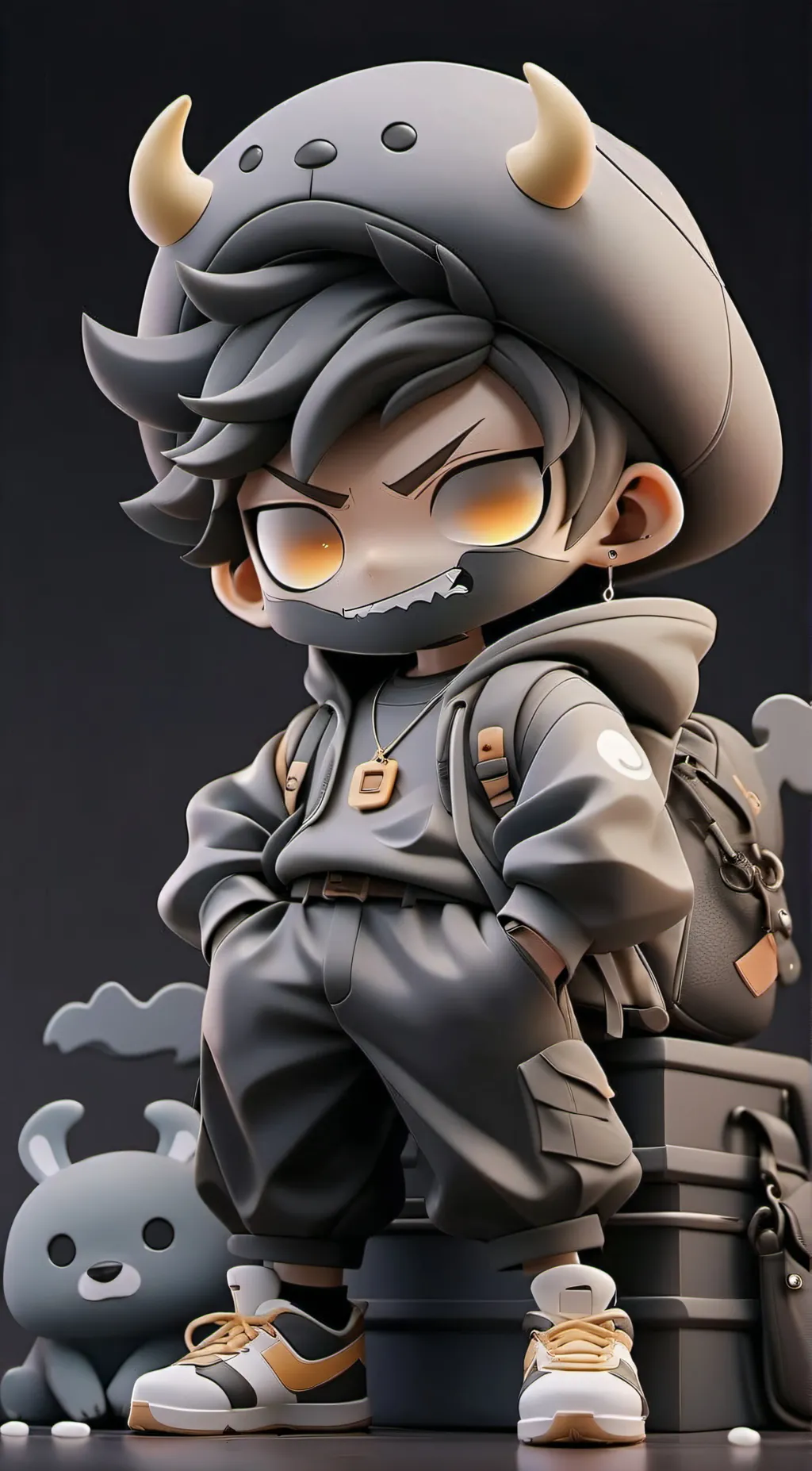 ai character: demon background